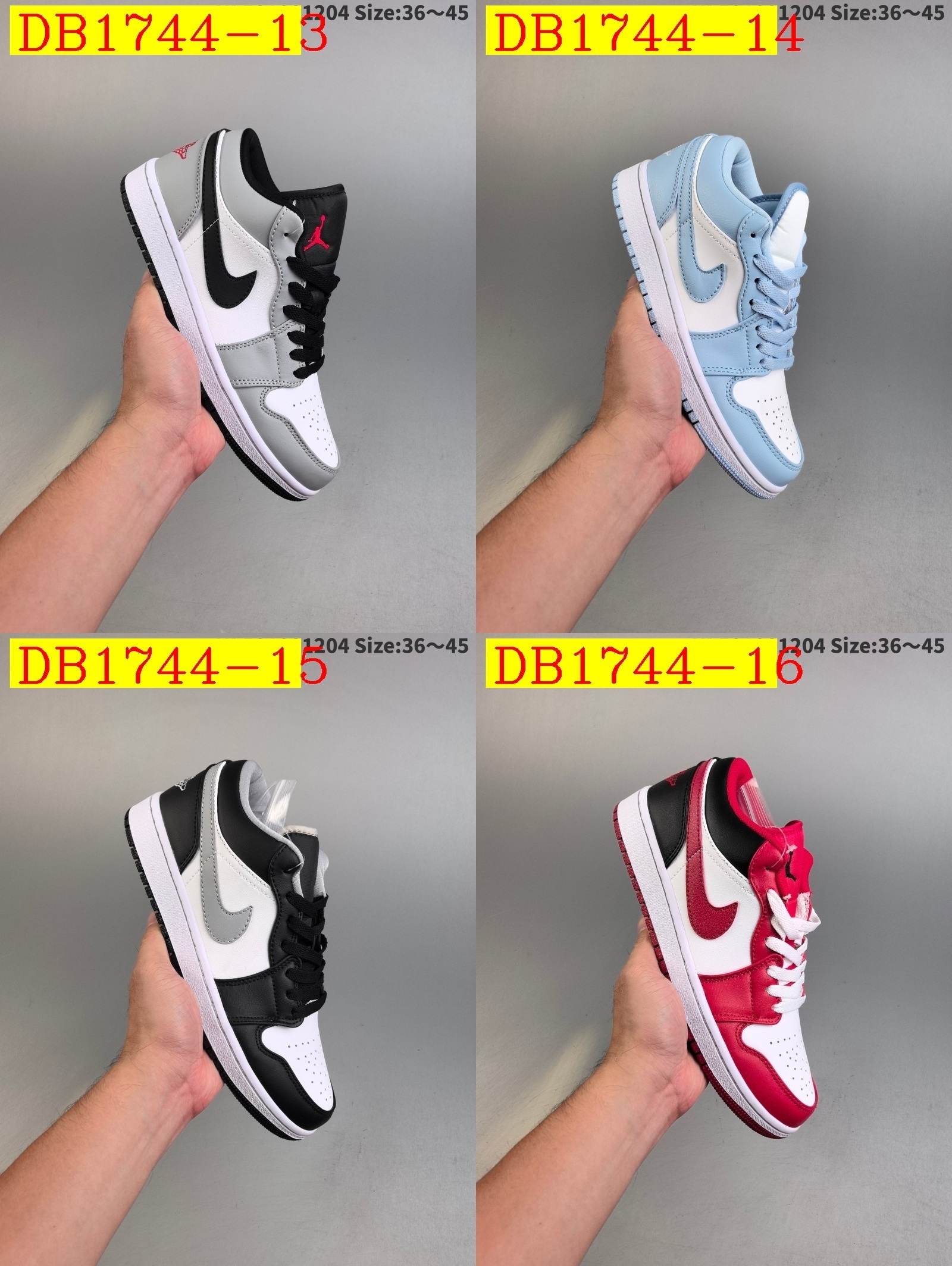 46$ dh Air Jordan 1 Low AJ1 size 36-45 42106024813 DB1744 gallery
