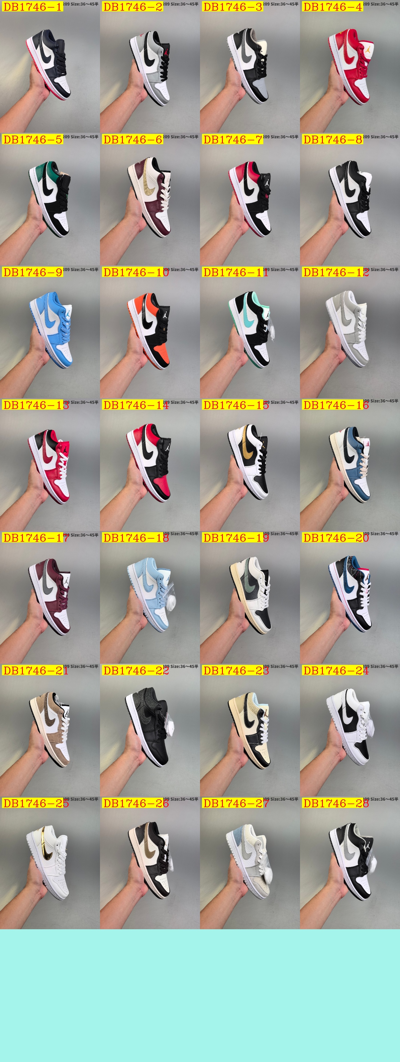 46$ dh Nike Air Jordan 1 Low size 36-45 62305024816 DB1746 gallery