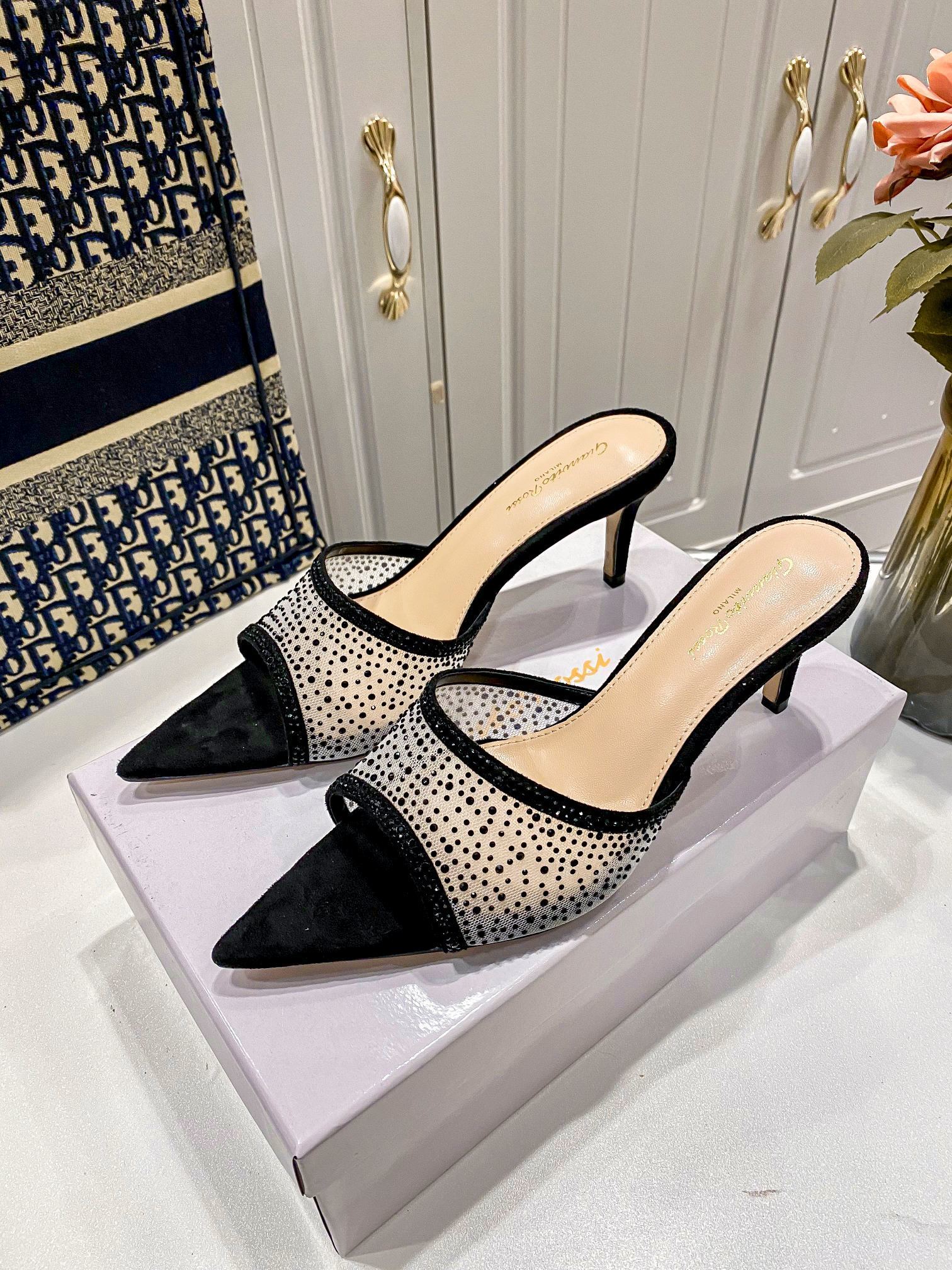 46$ gian vitoross 25ss heel-height 7.5 cm size 34-40 829270 MR317 gallery