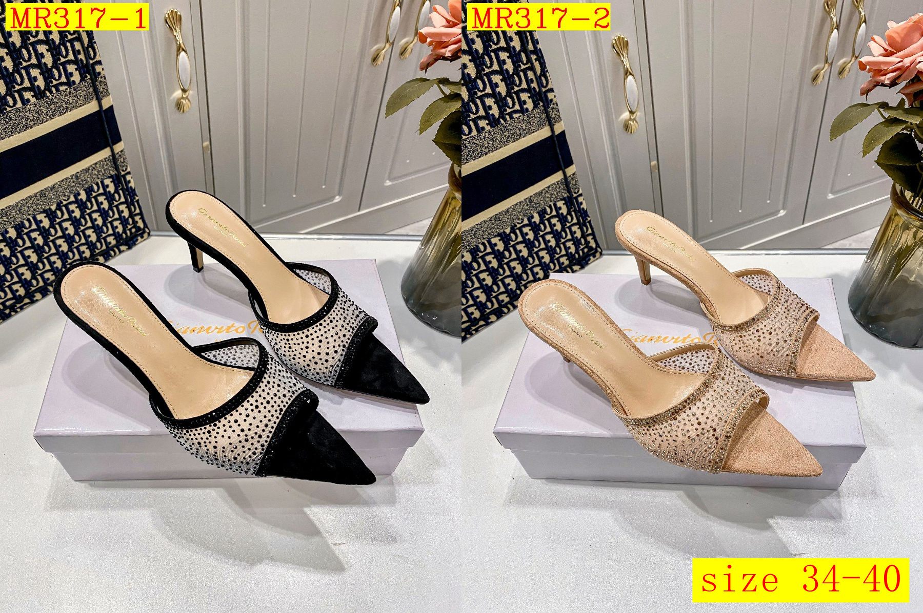 46$ gian vitoross 25ss heel-height 7.5 cm size 34-40 829270 MR317 gallery