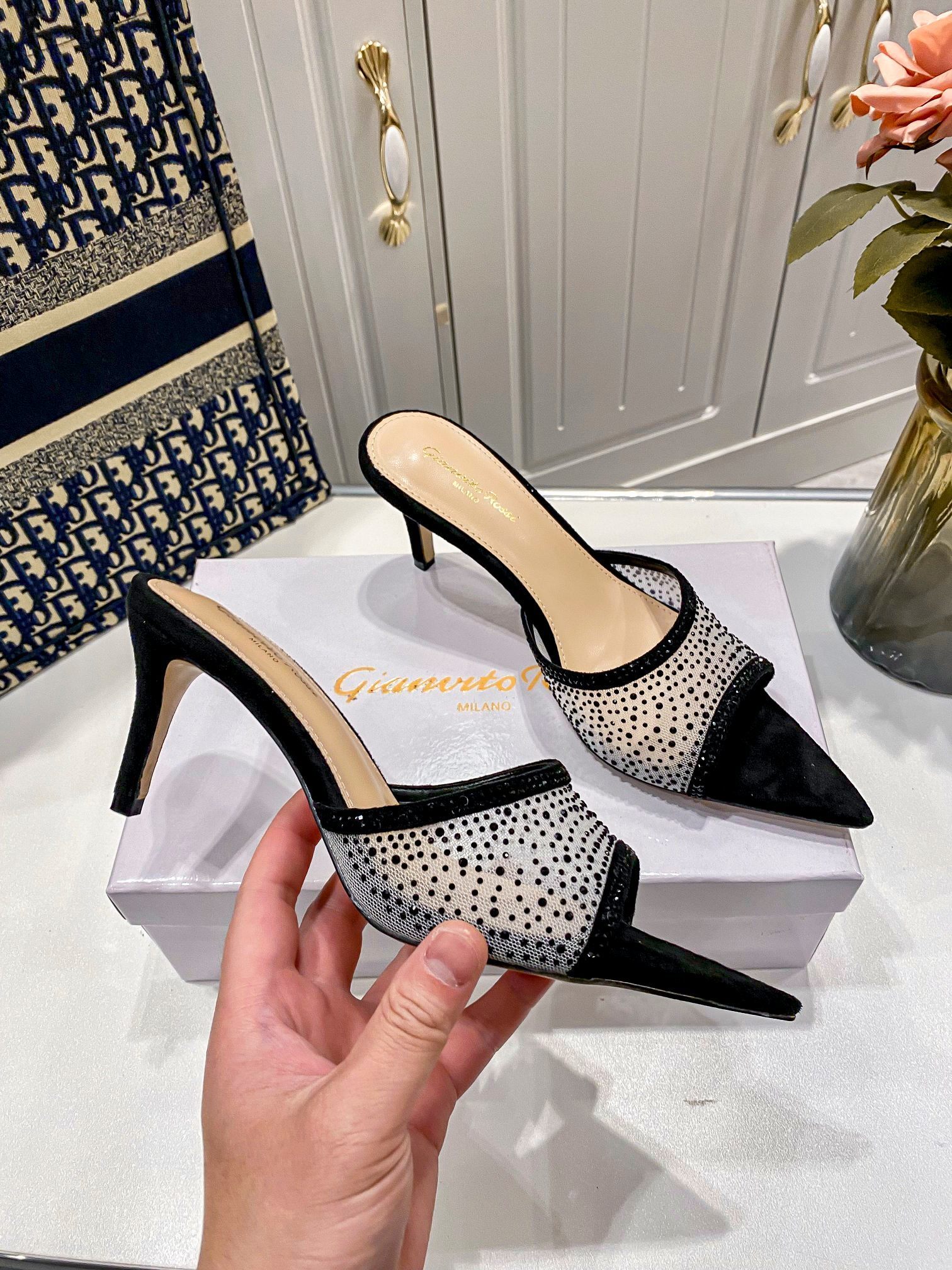 46$ gian vitoross 25ss heel-height 7.5 cm size 34-40 829270 MR317 gallery