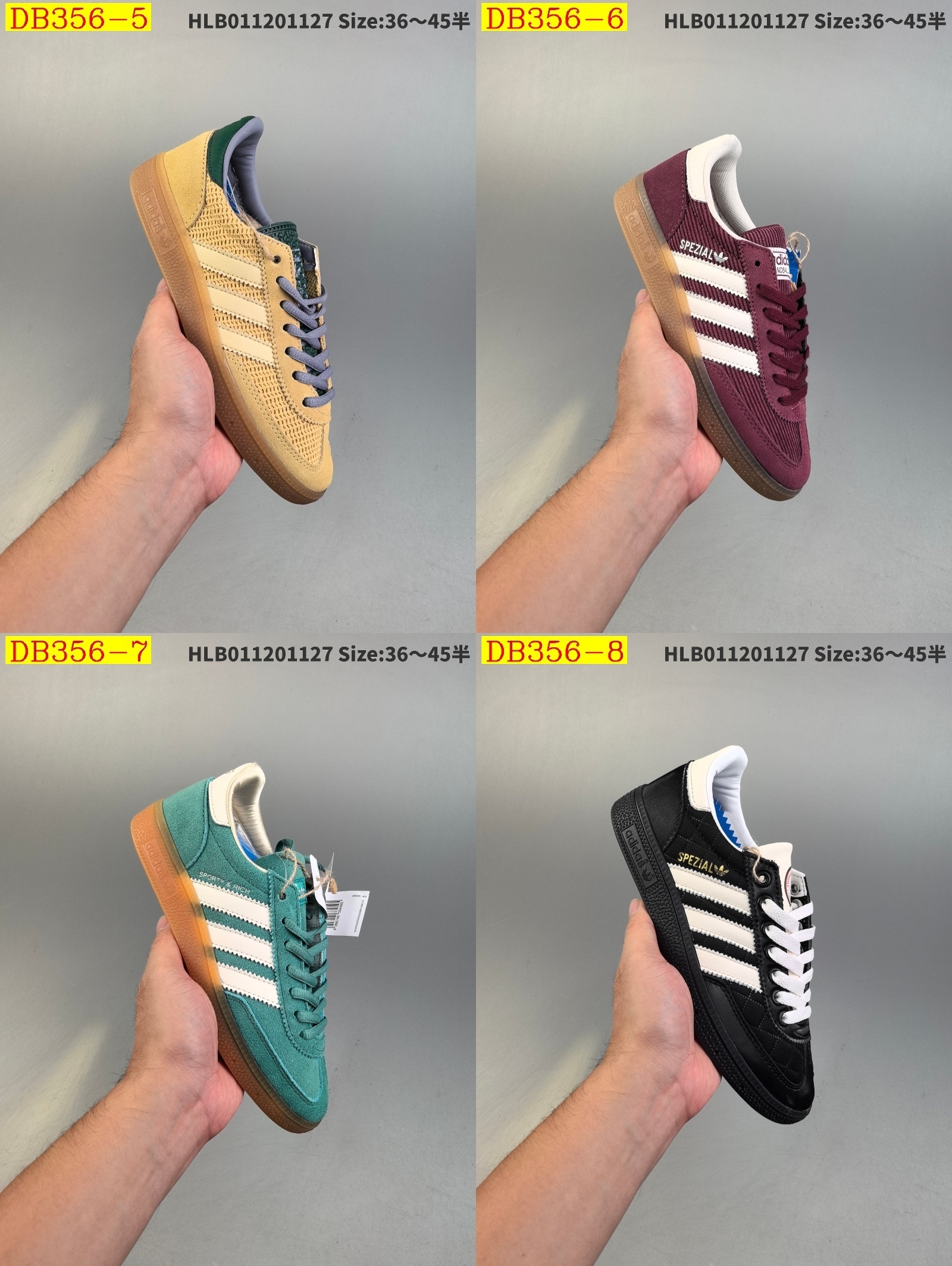46$ new_dh Adidas Handball Spezial Half SIZE 36-45 52643034042 DB356 gallery