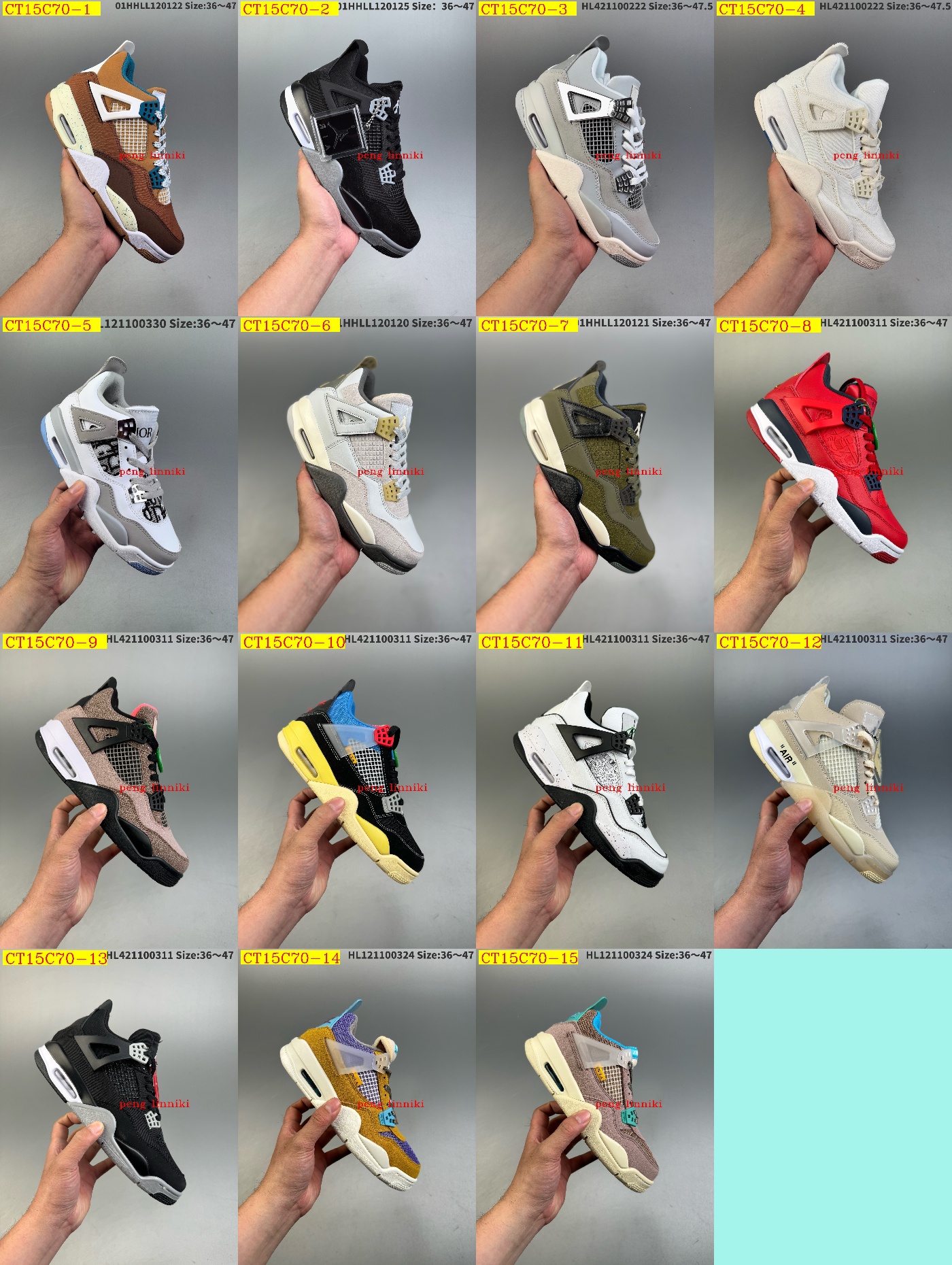 46$ new_dh Air Jordan 4 Retro SIZE 36-46 92623034047 CT15C70 gallery