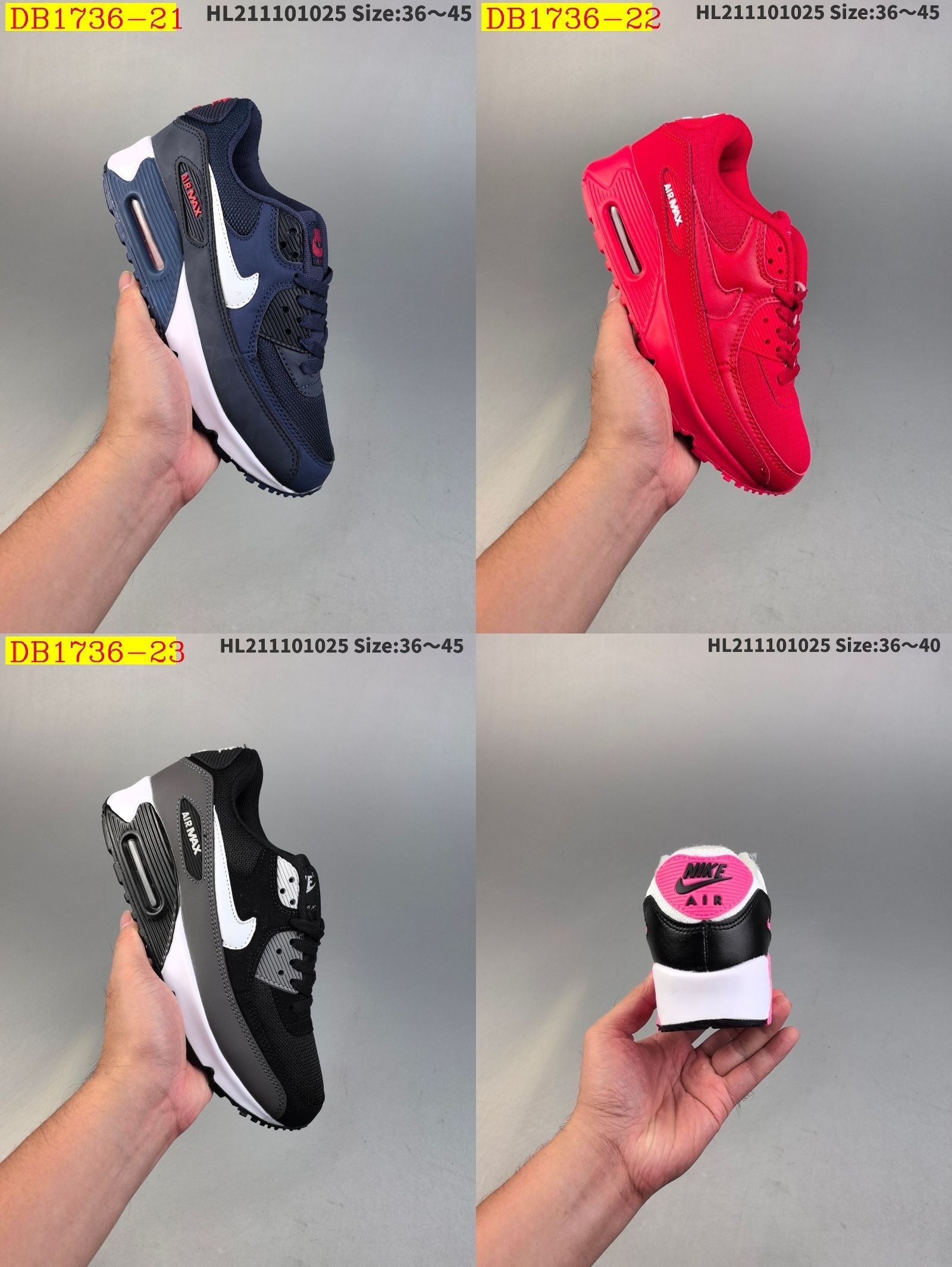 46$ new_dh Nike Air Max 90 size 36-45 92624034043 DB1736 gallery