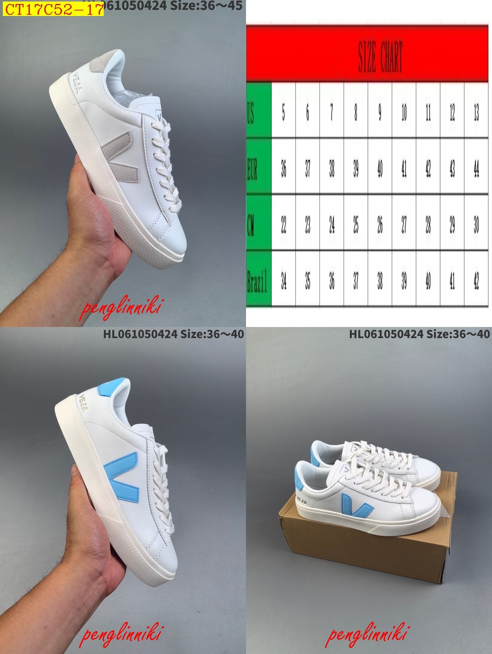 46$ new_dh Veja Leather Extra Sneakers SIZE 36-45 92614034042 CT17C52 gallery