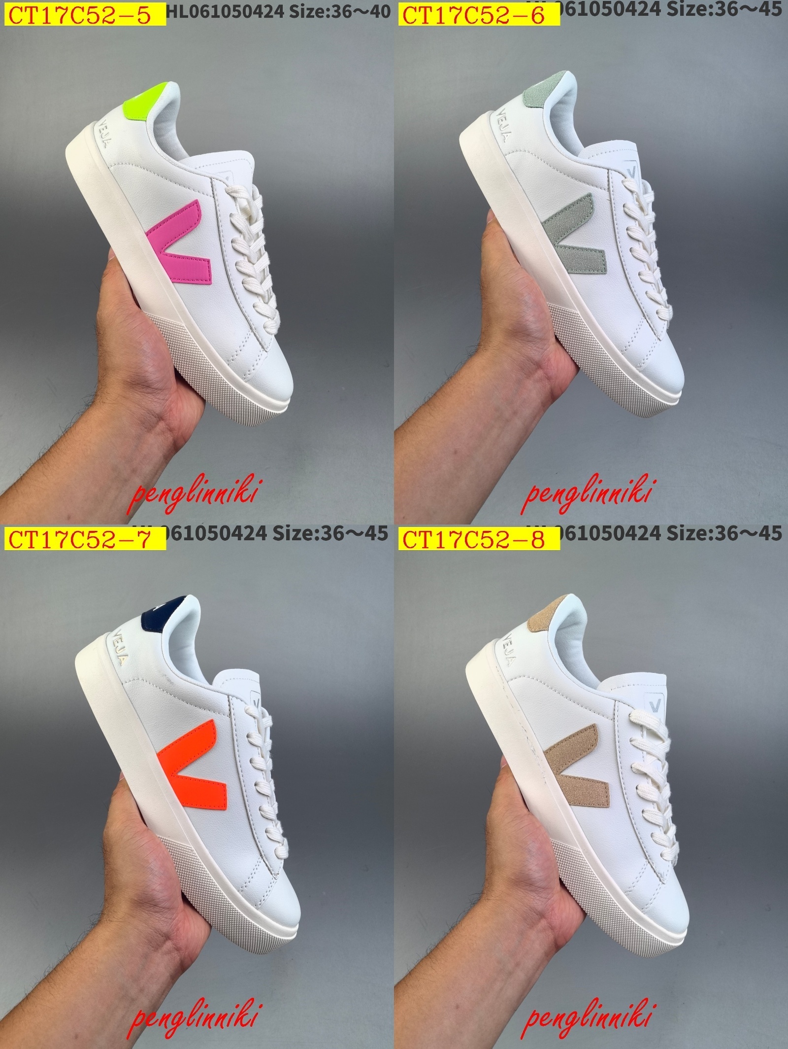 46$ new_dh Veja Leather Extra Sneakers SIZE 36-45 92614034042 CT17C52 gallery