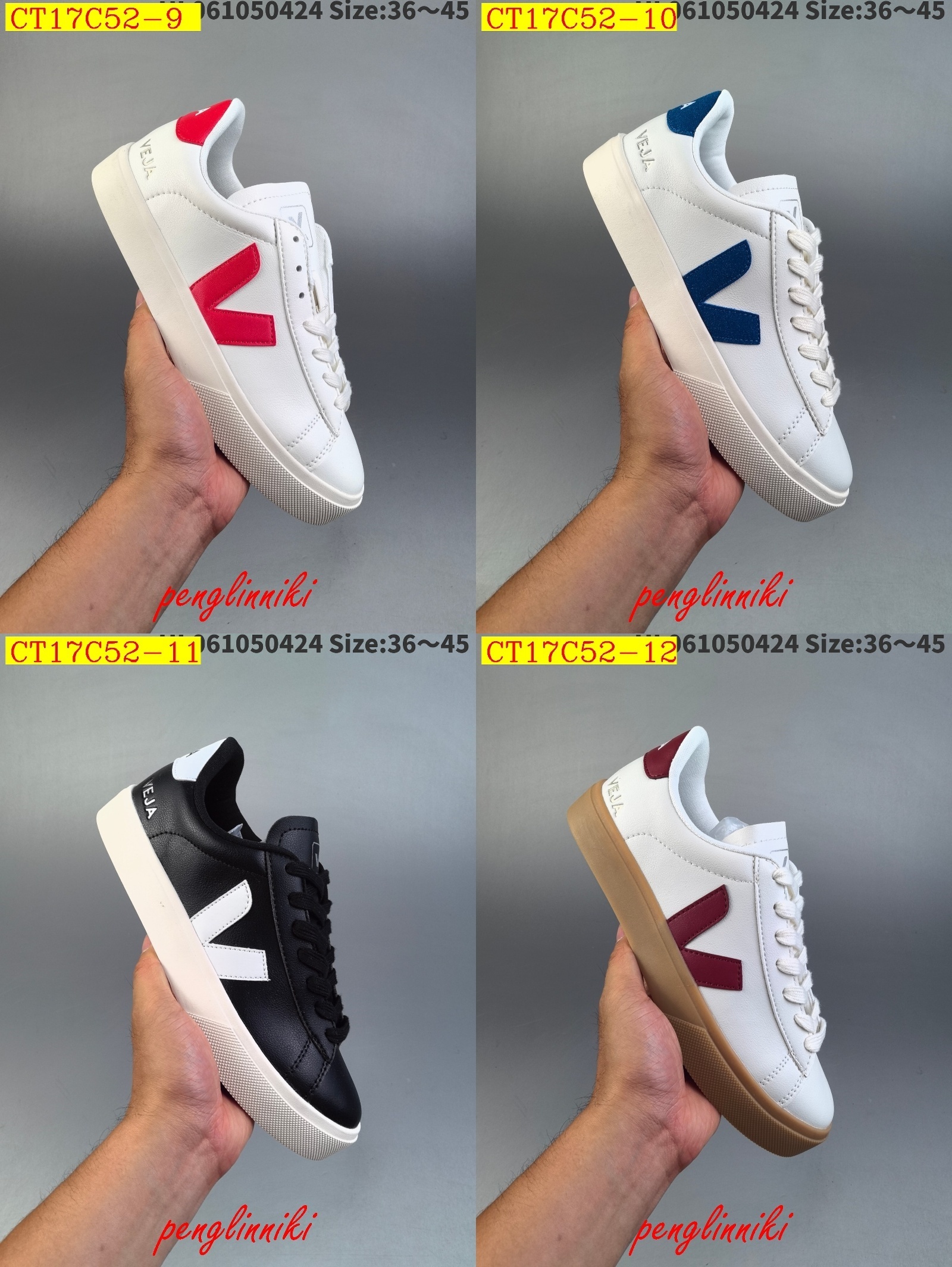 46$ new_dh Veja Leather Extra Sneakers SIZE 36-45 92614034042 CT17C52 gallery