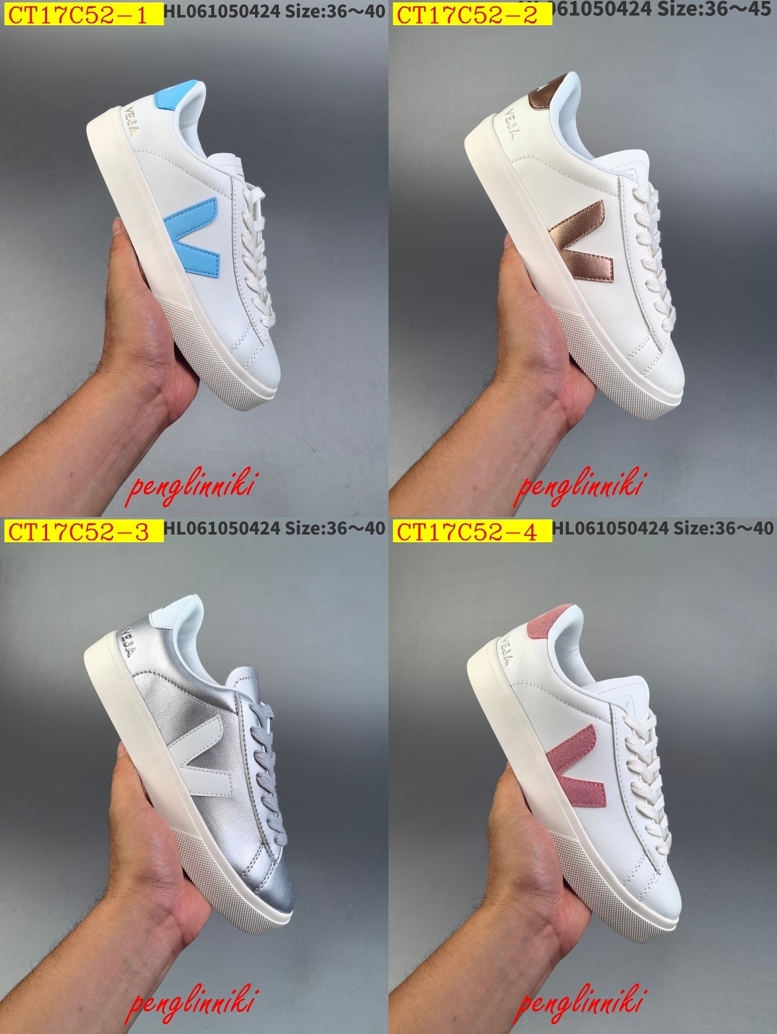 46$ new_dh Veja Leather Extra Sneakers SIZE 36-45 92614034042 CT17C52 gallery