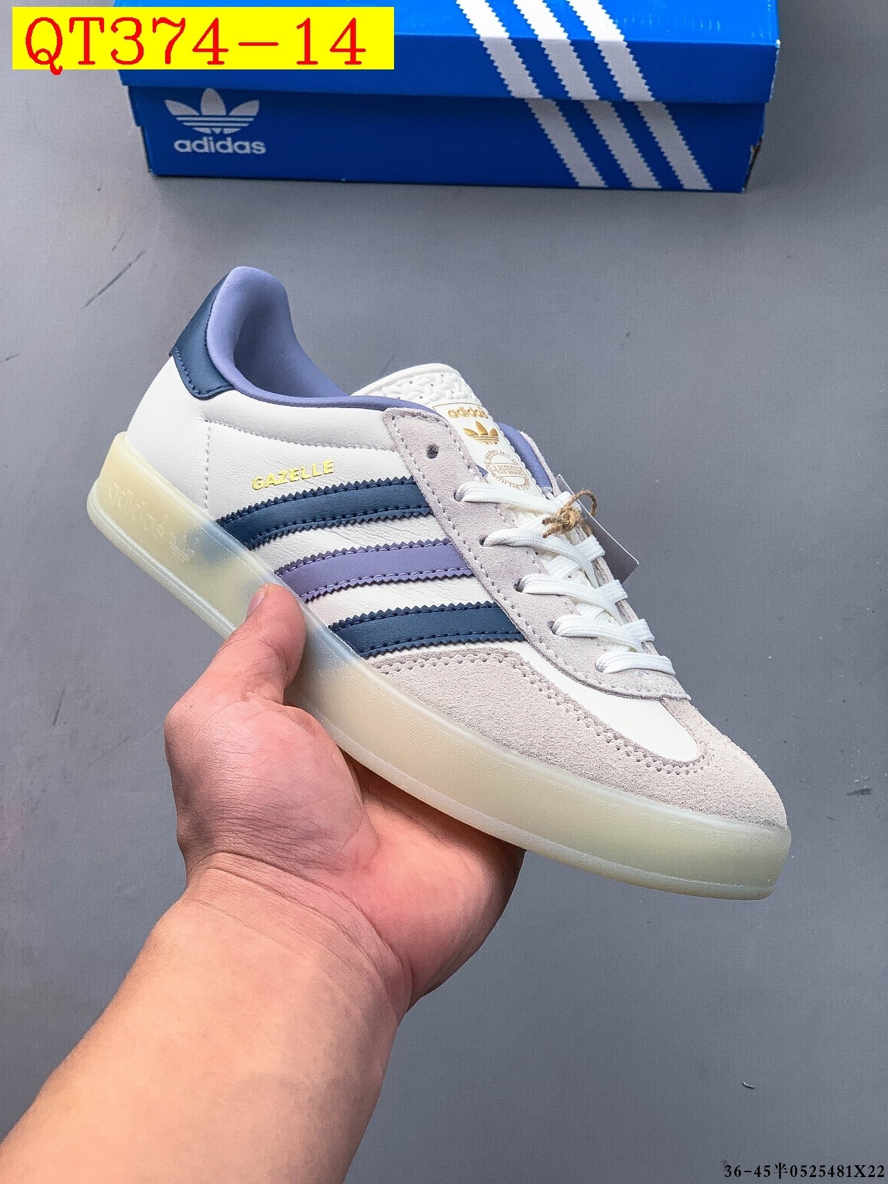 47$ Adidas Gazelle size 36-45 half 723230 QT374 gallery