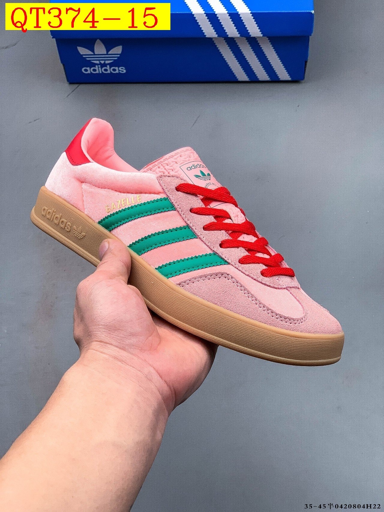 47$ Adidas Gazelle size 36-45 half 723230 QT374 gallery