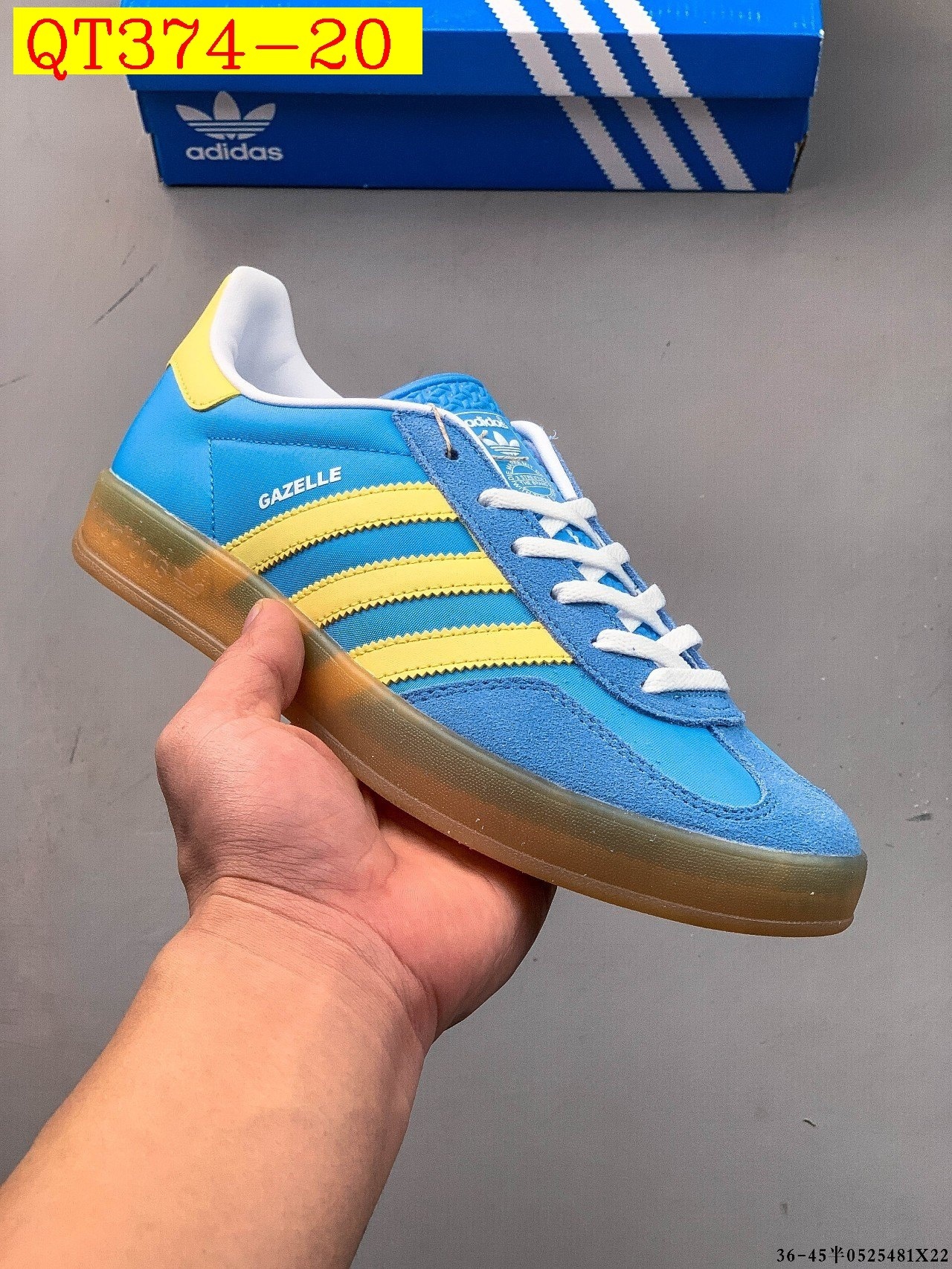47$ Adidas Gazelle size 36-45 half 723230 QT374 gallery