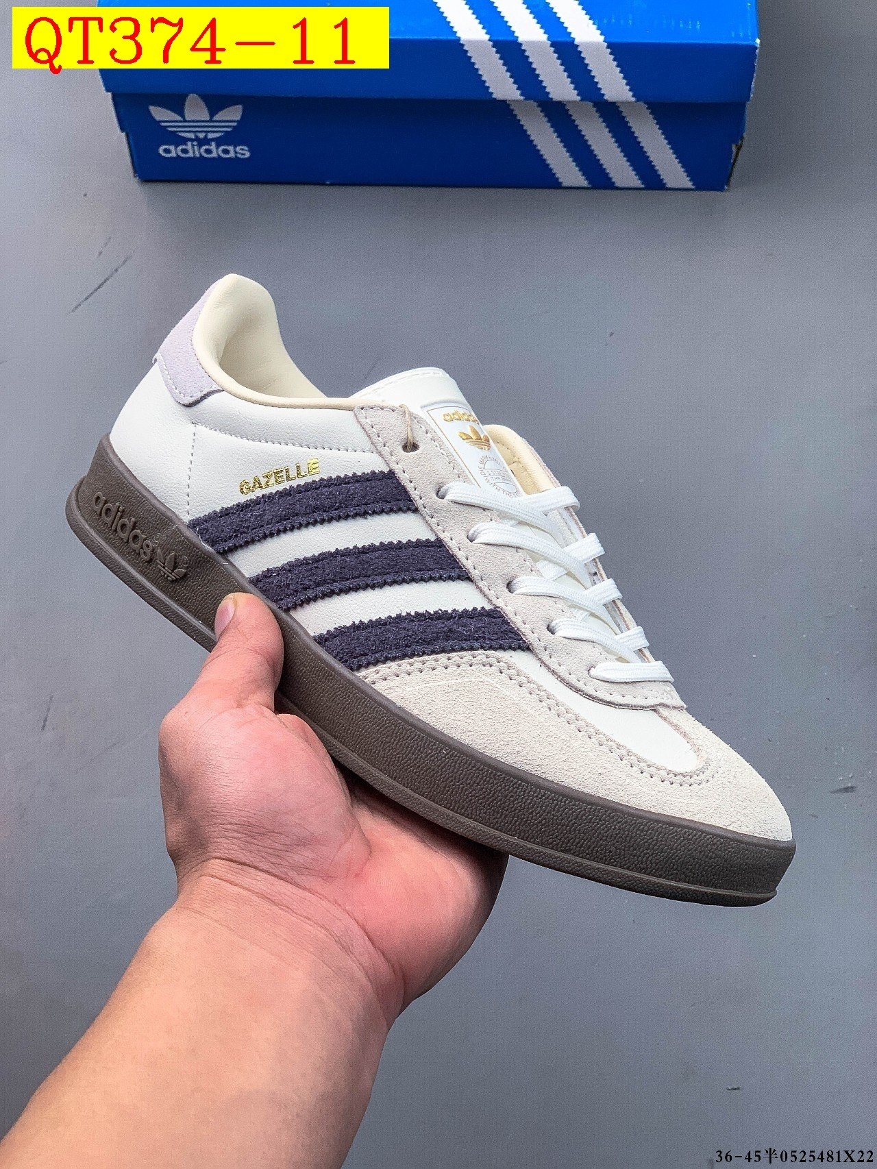 47$ Adidas Gazelle size 36-45 half 723230 QT374 gallery