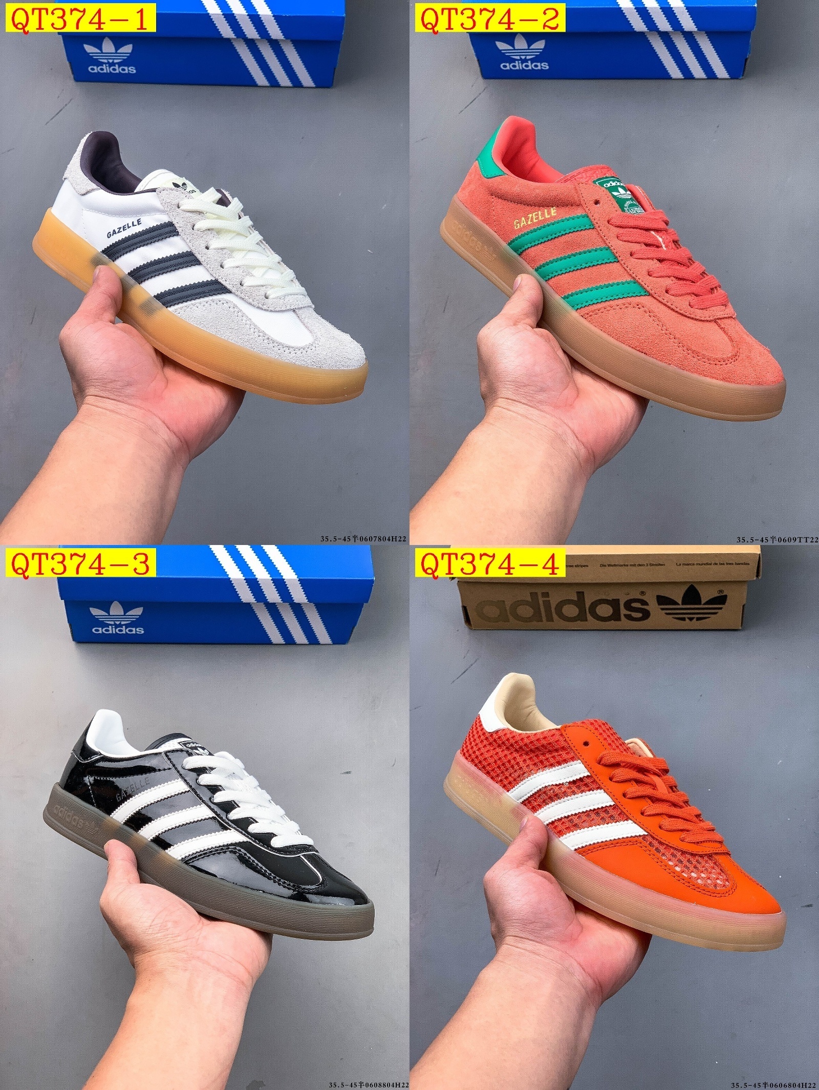 47$ Adidas Gazelle size 36-45 half 723230 QT374 gallery