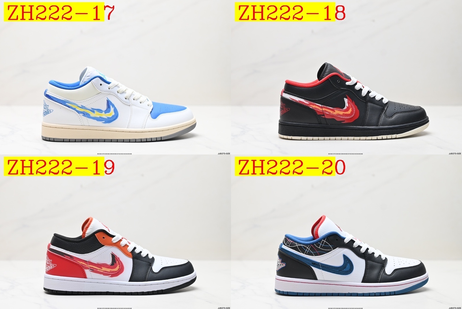 47$ Air Jordan 1 Low size 36-45 All Colors 6 623250 ZH222 gallery