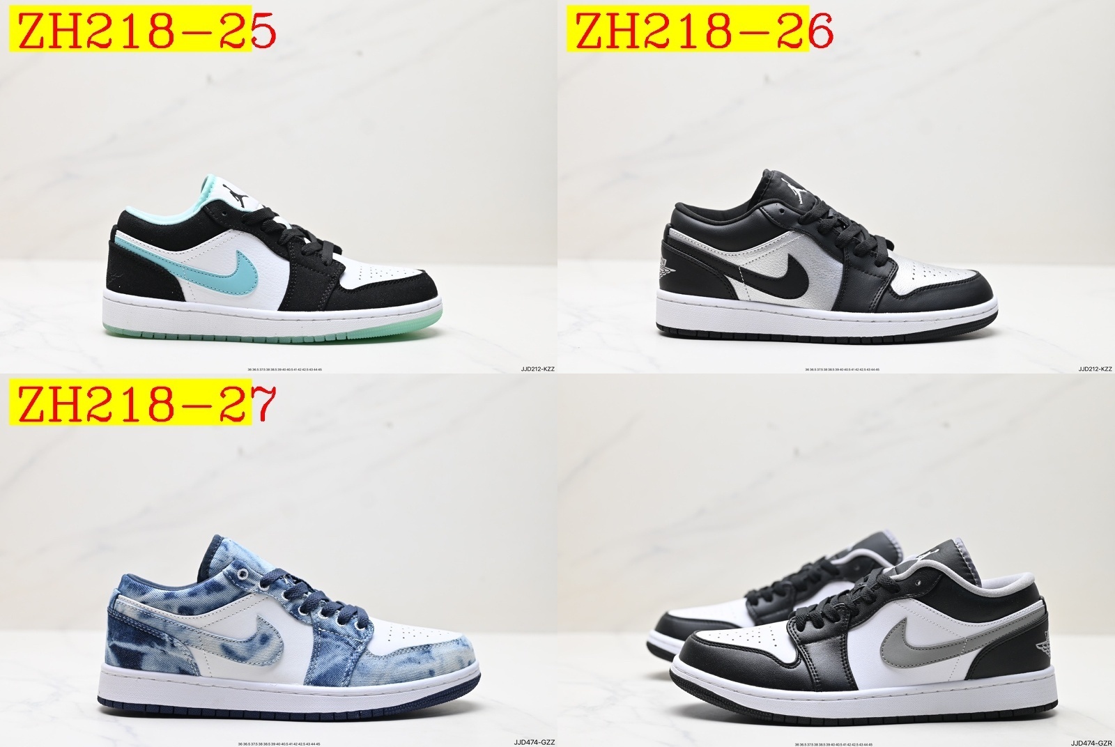 47$ Air Jordan 1 Low size 36-46 All Colors 4 623250 ZH218 gallery