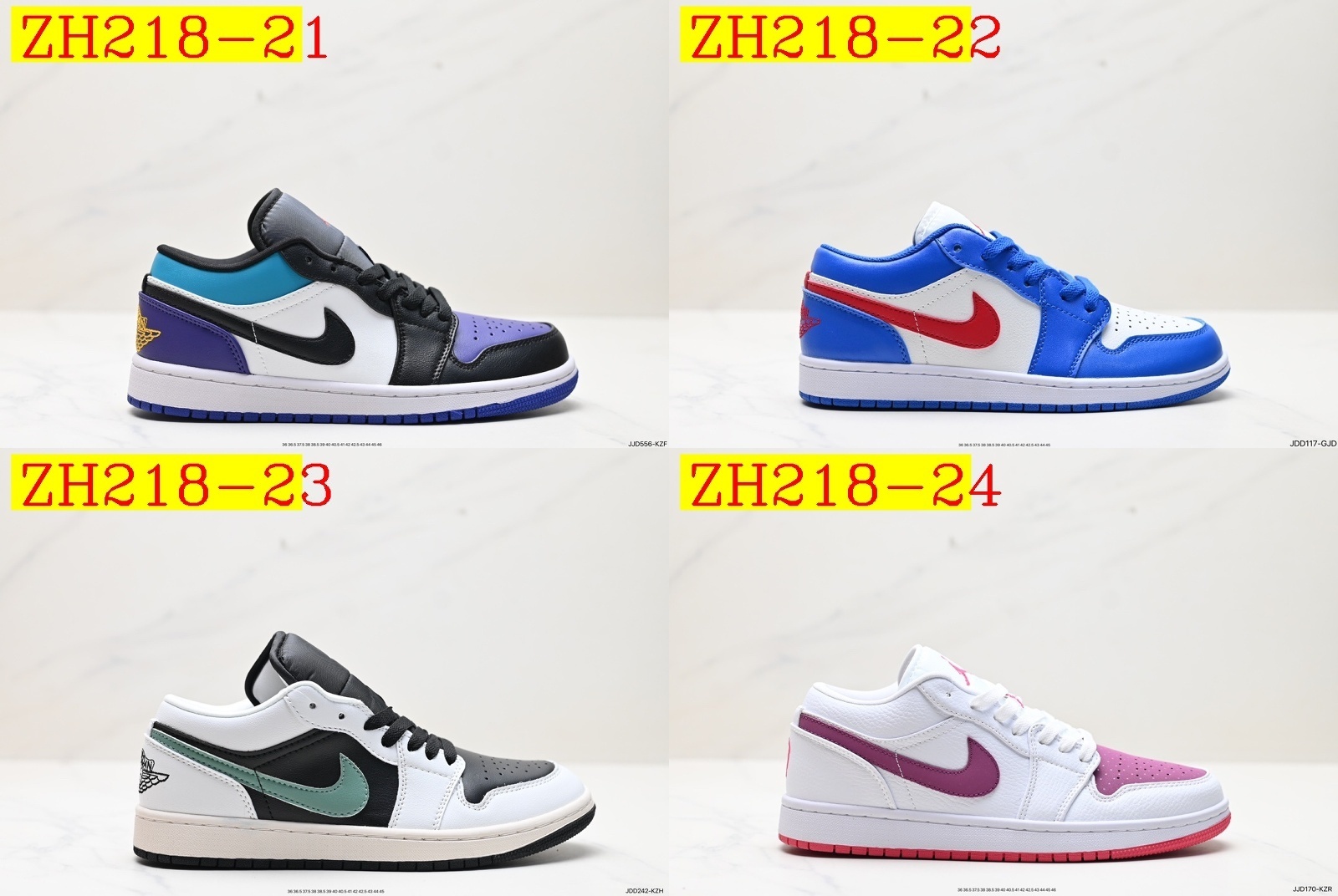 47$ Air Jordan 1 Low size 36-46 All Colors 4 623250 ZH218 gallery