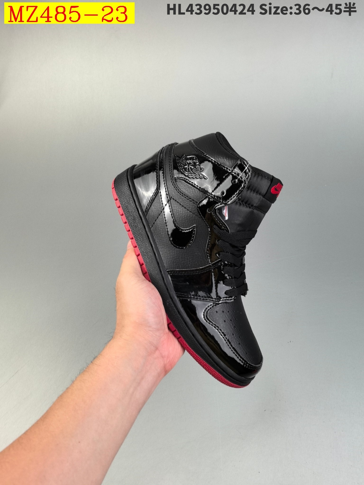 47$ Air Jordan 1 Mid Cool Grey half size 36-45 814930 MZ485 gallery