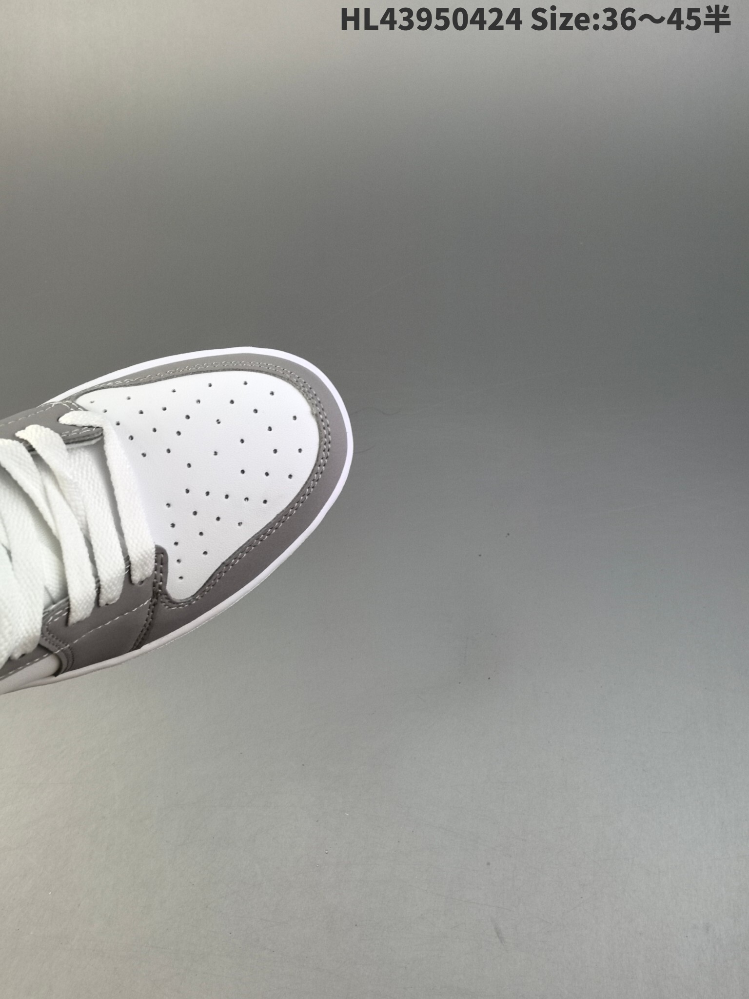 47$ Air Jordan 1 Mid Cool Grey half size 36-45 814930 MZ485 gallery