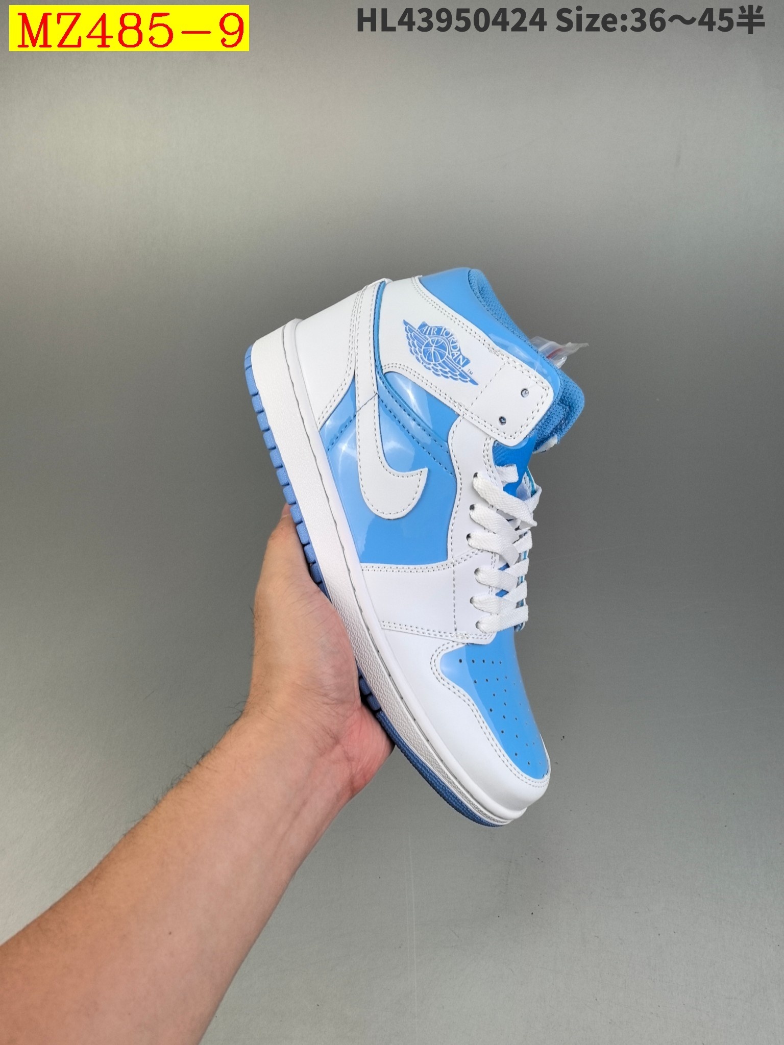 47$ Air Jordan 1 Mid Cool Grey half size 36-45 814930 MZ485 gallery