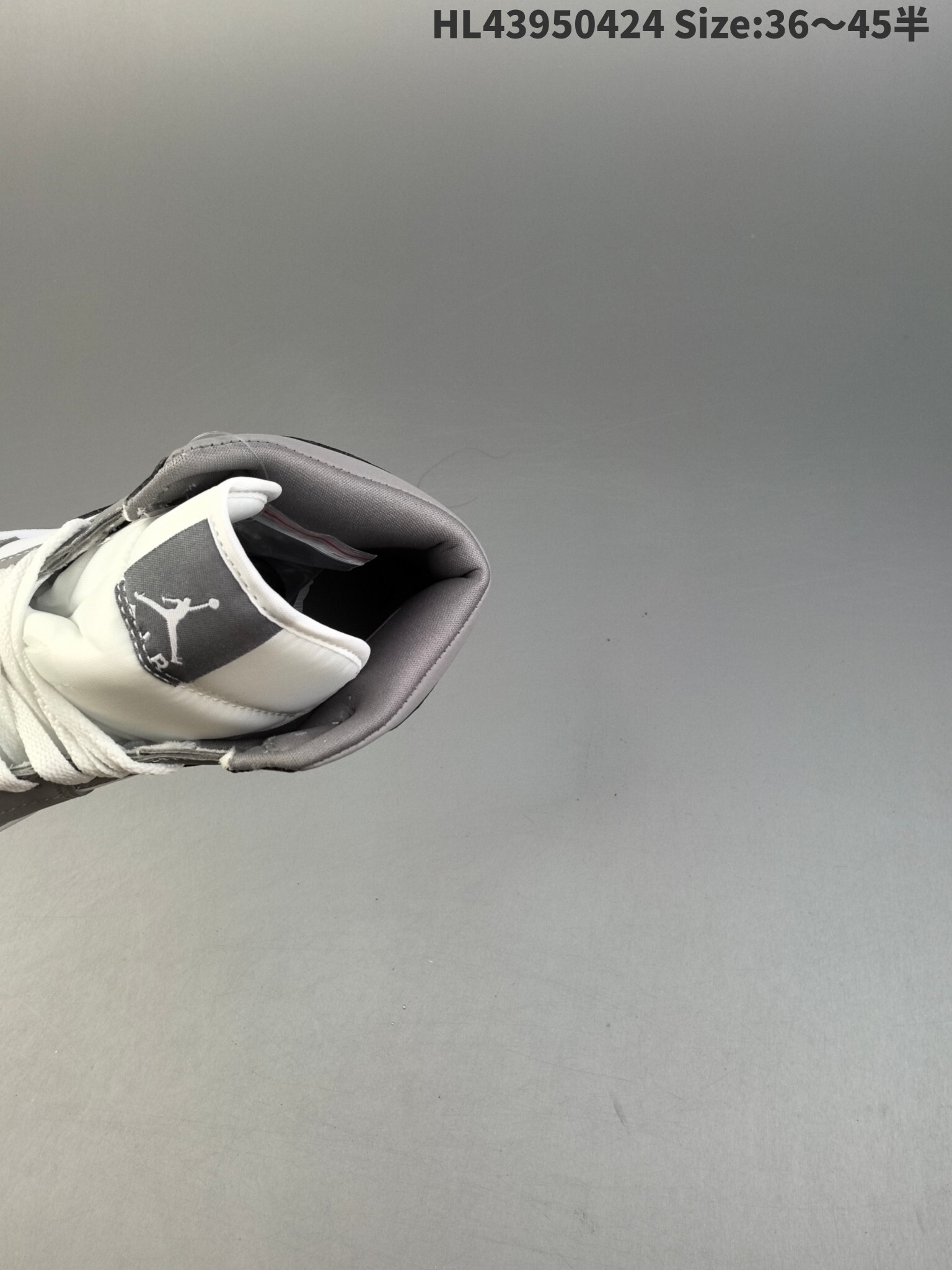 47$ Air Jordan 1 Mid Cool Grey half size 36-45 814930 MZ485 gallery