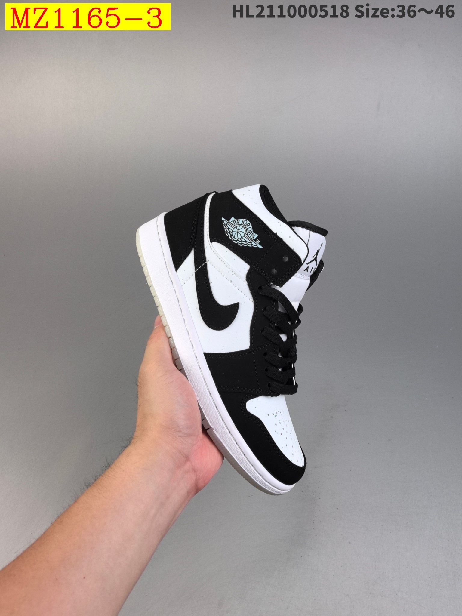 47$ Air Jordan 1 Mid size 36-46 421080 MZ1165 gallery