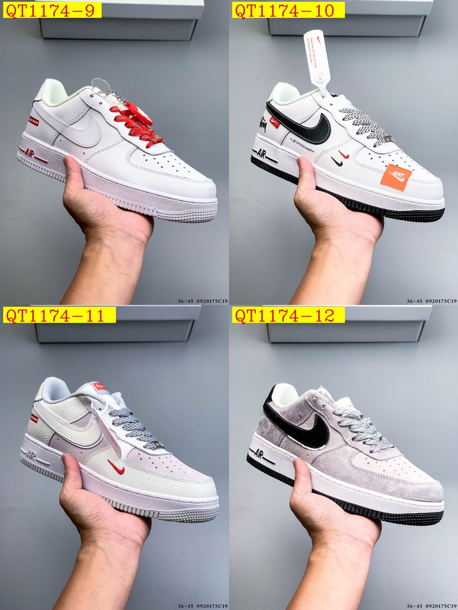 47$ Nike Air Force 1 Low Size 36-45 915940 QT1174 QT1178 gallery
