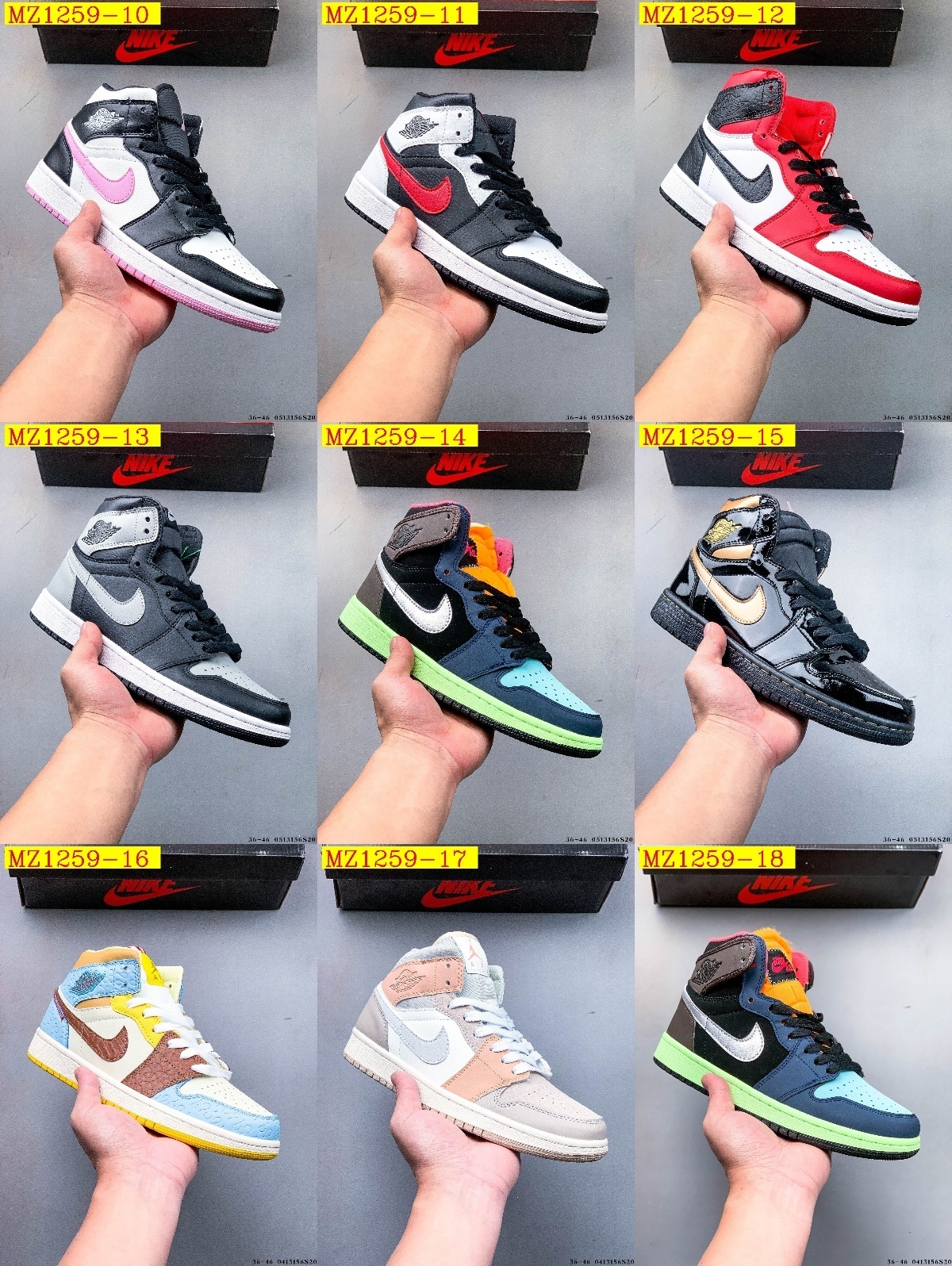 47$ Nike Air Jordan 1 size 36-46 326040 MZ1259 gallery
