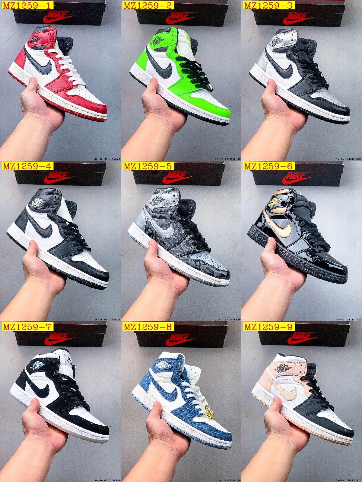 47$ Nike Air Jordan 1 size 36-46 326040 MZ1259 gallery