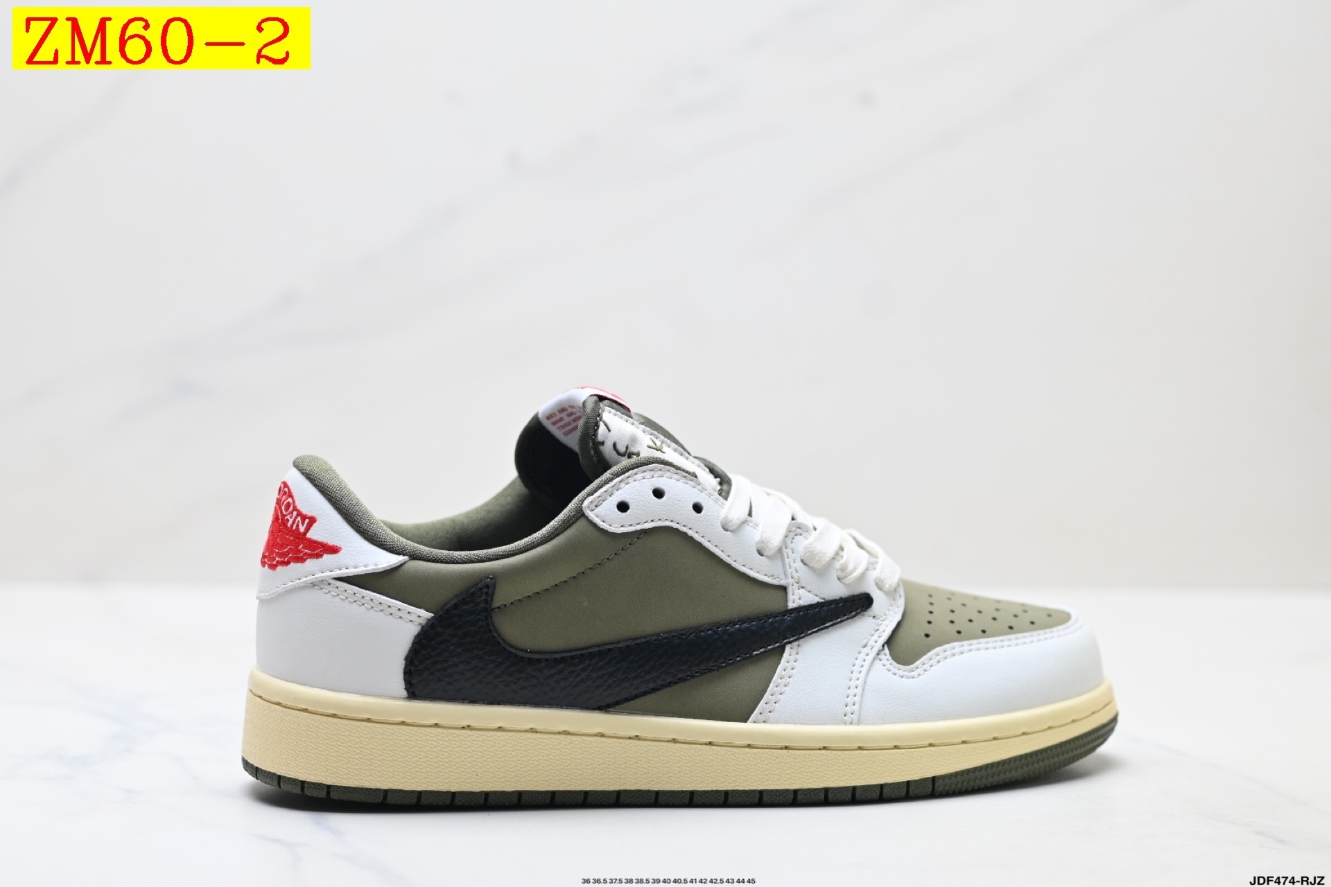 47$ Nike Air Jordan 1 x Travis Scott AJ1 size 36-45 half 526120 ZM60 gallery