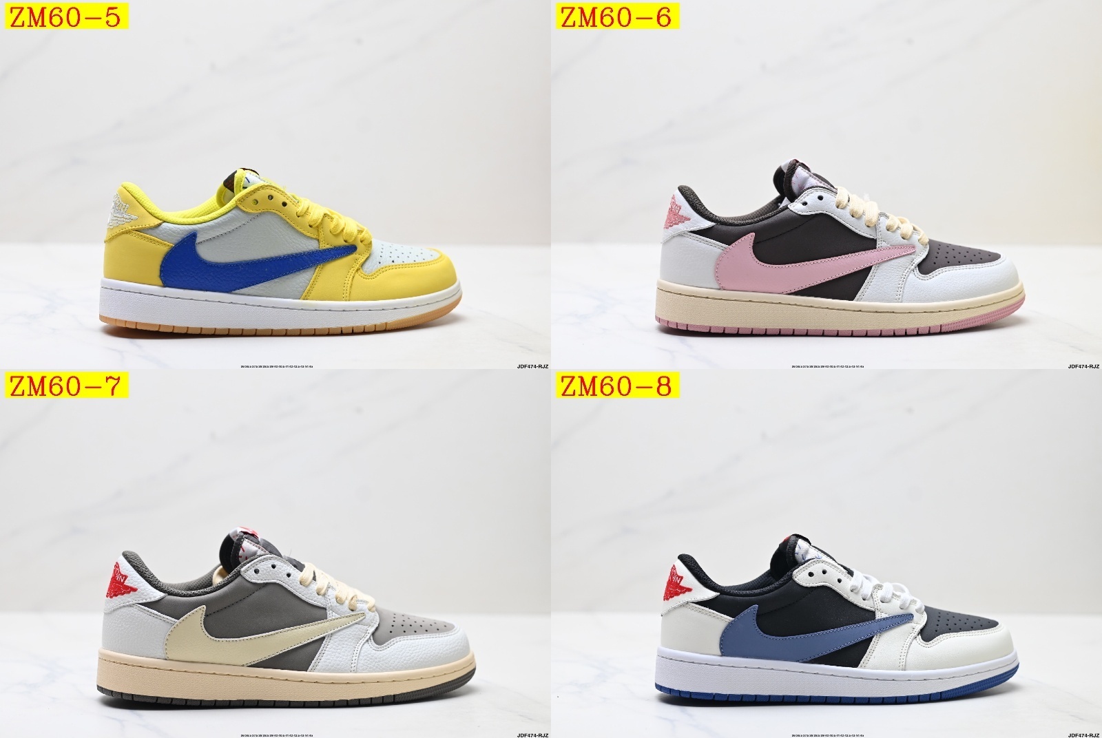 47$ Nike Air Jordan 1 x Travis Scott AJ1 size 36-45 half 526120 ZM60 gallery