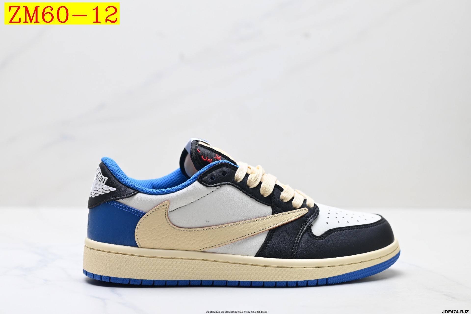 47$ Nike Air Jordan 1 x Travis Scott AJ1 size 36-45 half 526120 ZM60 gallery