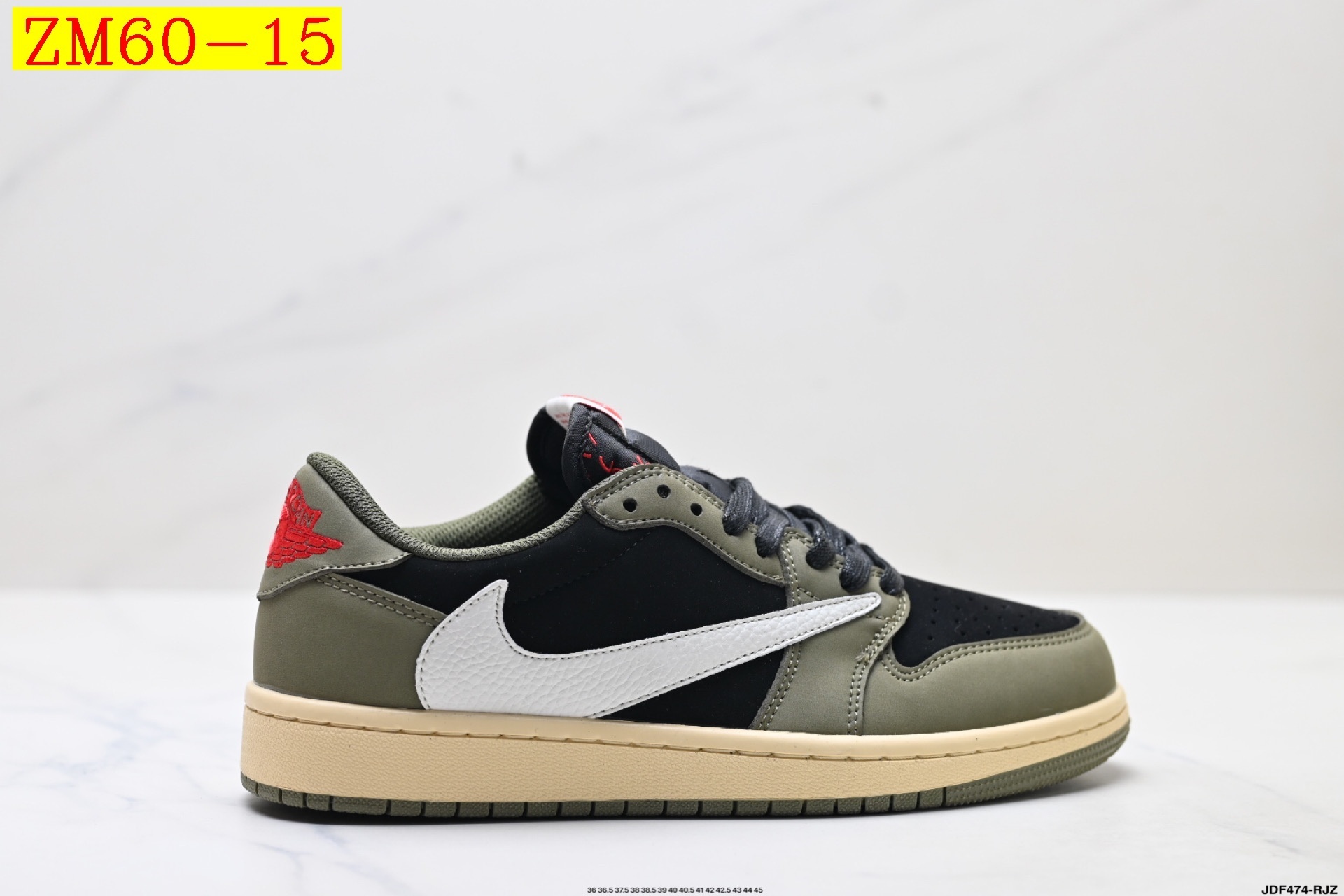 47$ Nike Air Jordan 1 x Travis Scott AJ1 size 36-45 half 526120 ZM60 gallery