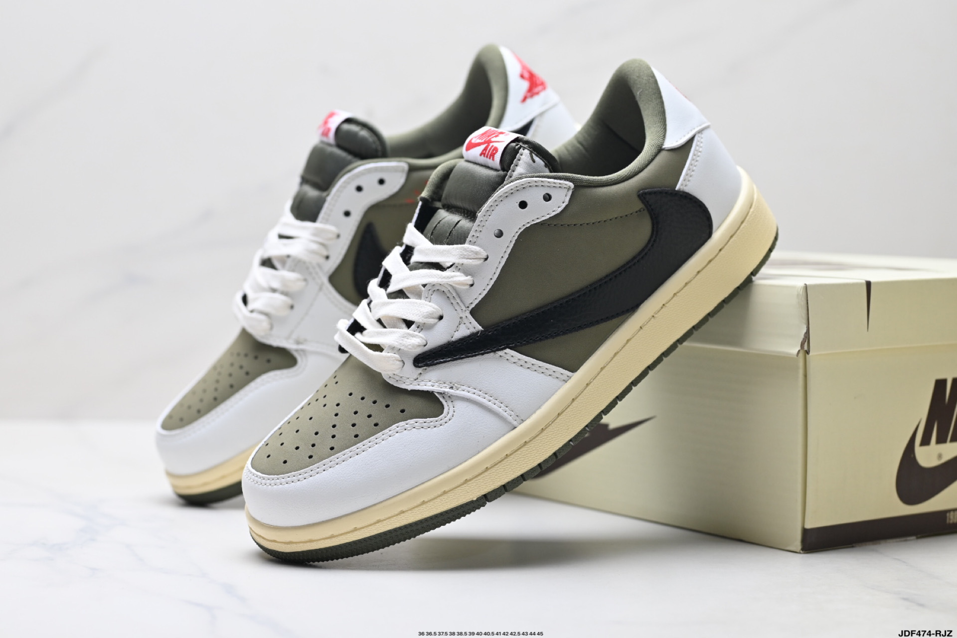 47$ Nike Air Jordan 1 x Travis Scott AJ1 size 36-45 half 526120 ZM60 gallery