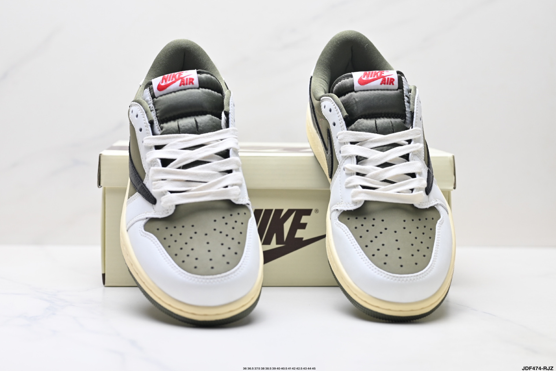 47$ Nike Air Jordan 1 x Travis Scott AJ1 size 36-45 half 526120 ZM60 gallery