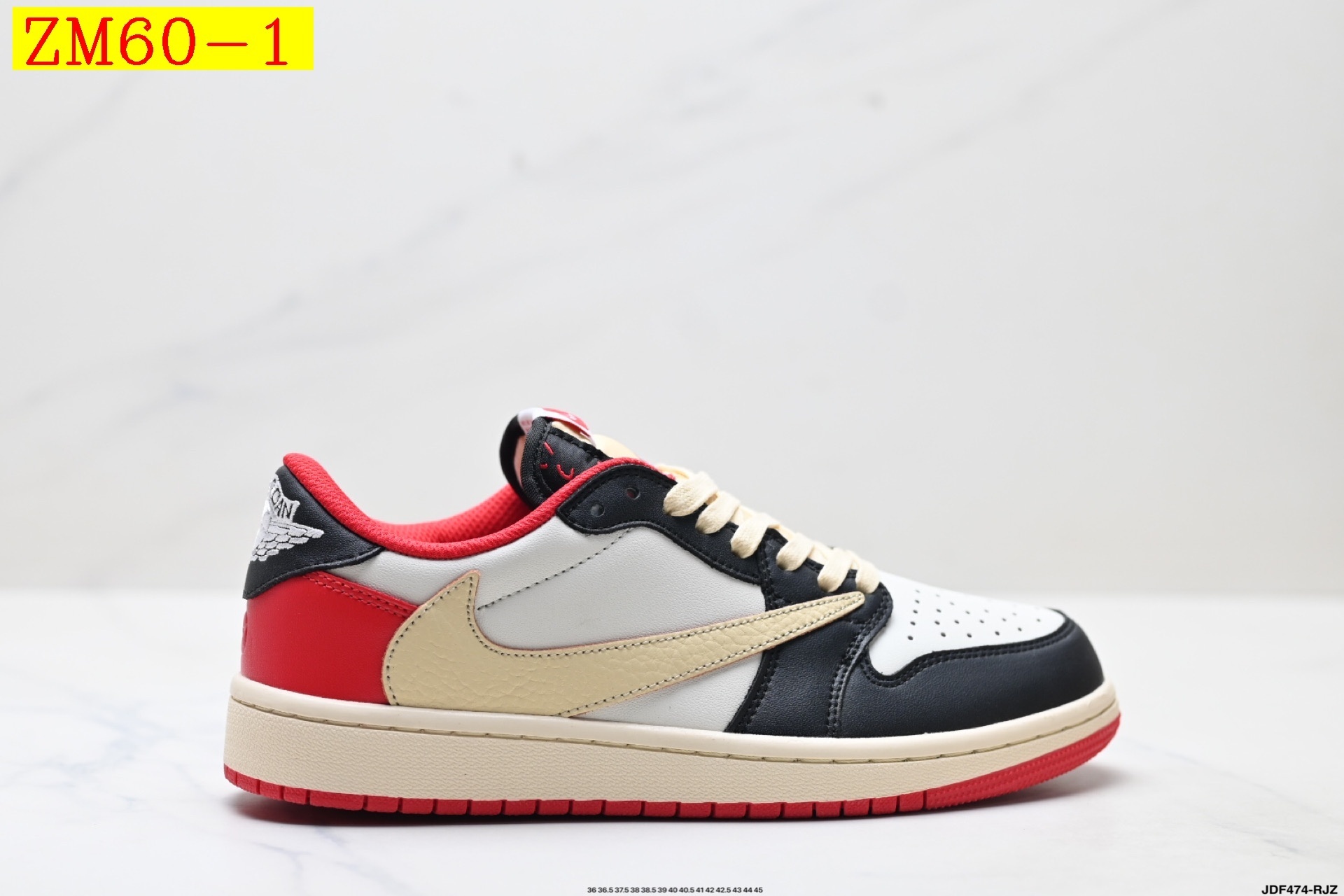 47$ Nike Air Jordan 1 x Travis Scott AJ1 size 36-45 half 526120 ZM60 gallery