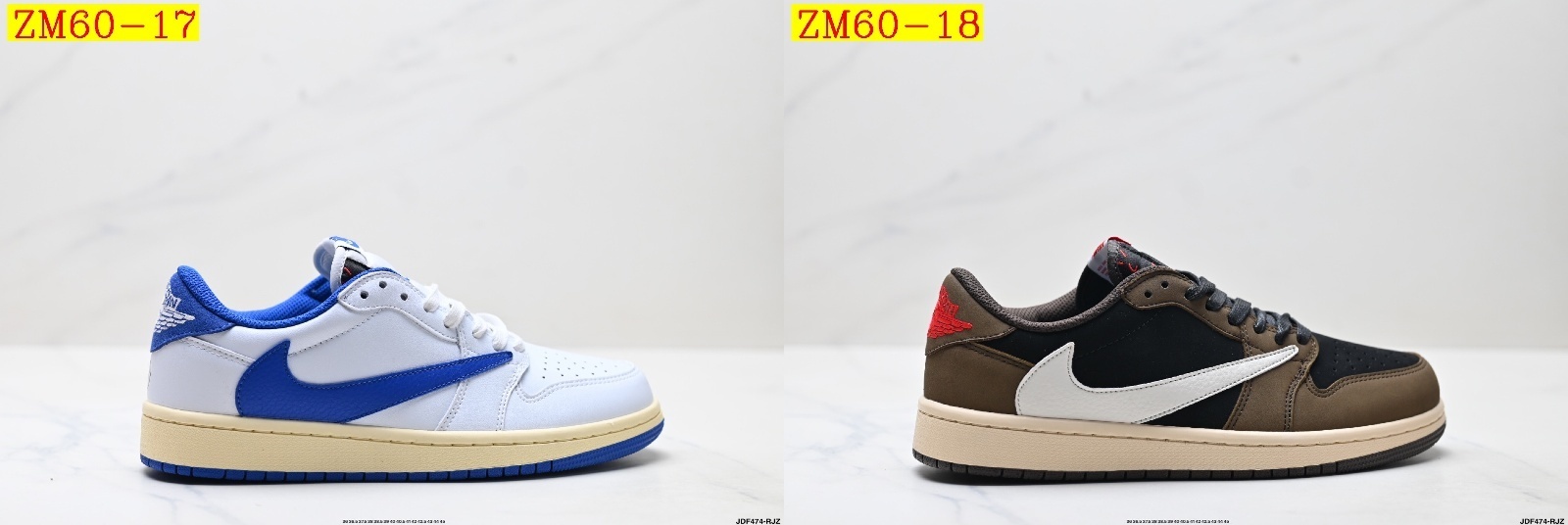 47$ Nike Air Jordan 1 x Travis Scott AJ1 size 36-45 half 526120 ZM60 gallery