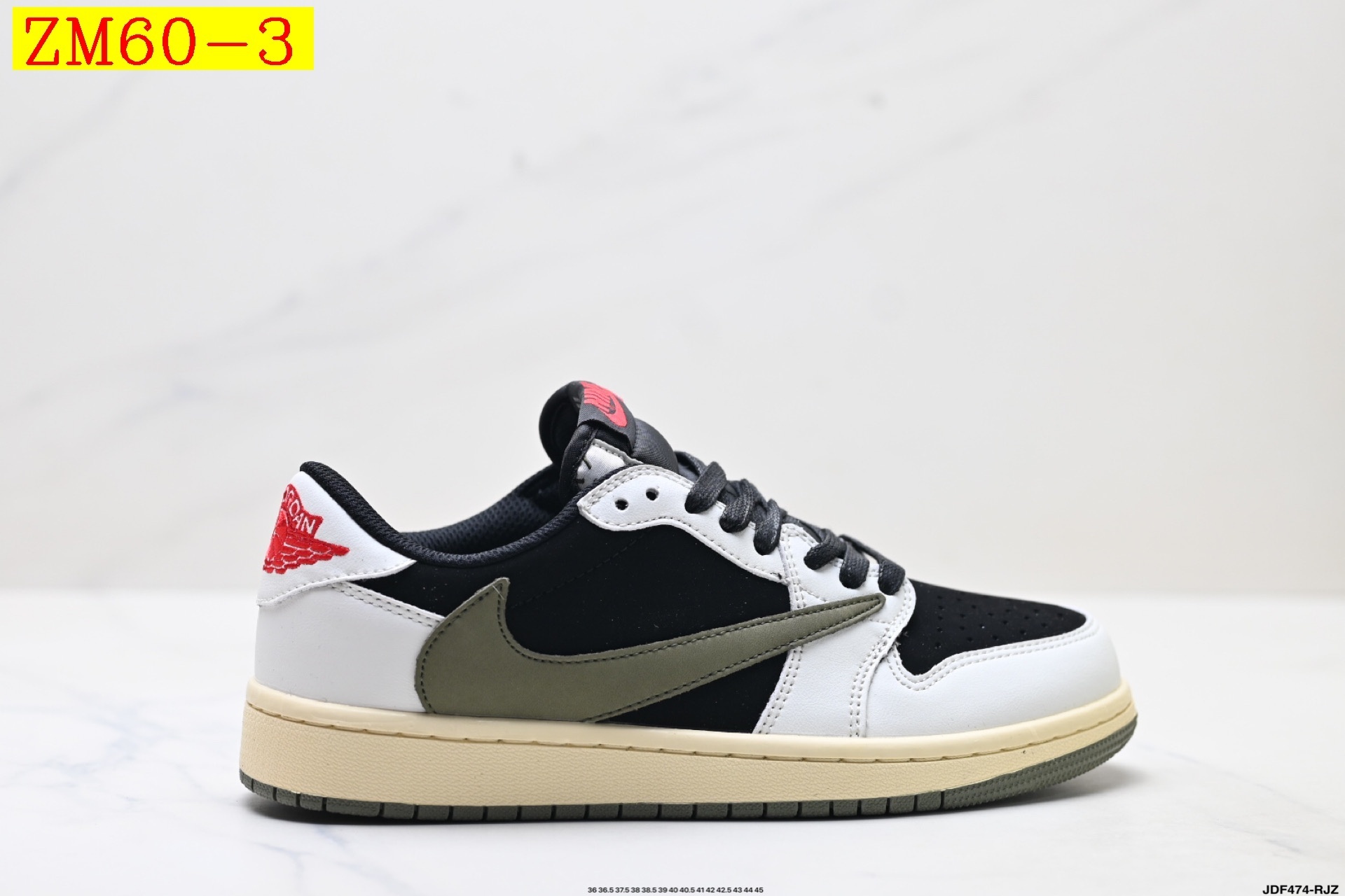 47$ Nike Air Jordan 1 x Travis Scott AJ1 size 36-45 half 526120 ZM60 gallery
