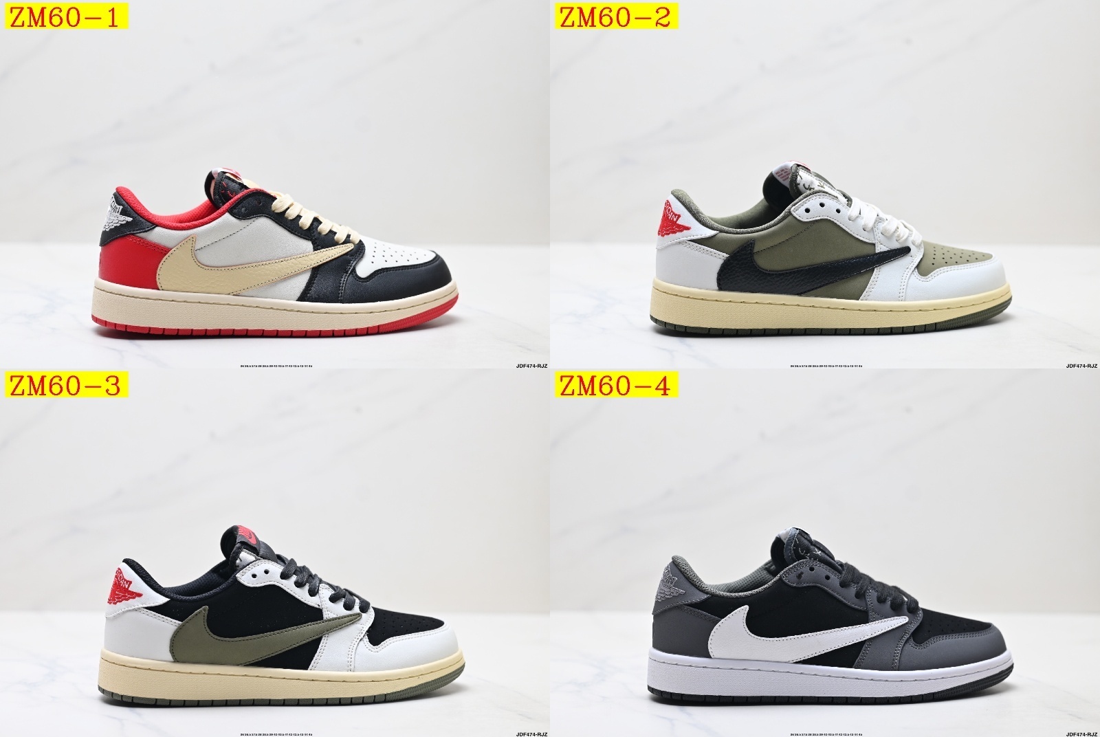 47$ Nike Air Jordan 1 x Travis Scott AJ1 size 36-45 half 526120 ZM60 gallery