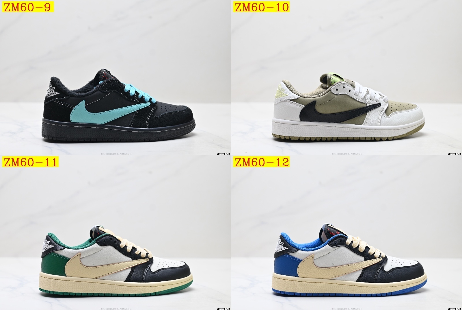 47$ Nike Air Jordan 1 x Travis Scott AJ1 size 36-45 half 526120 ZM60 gallery