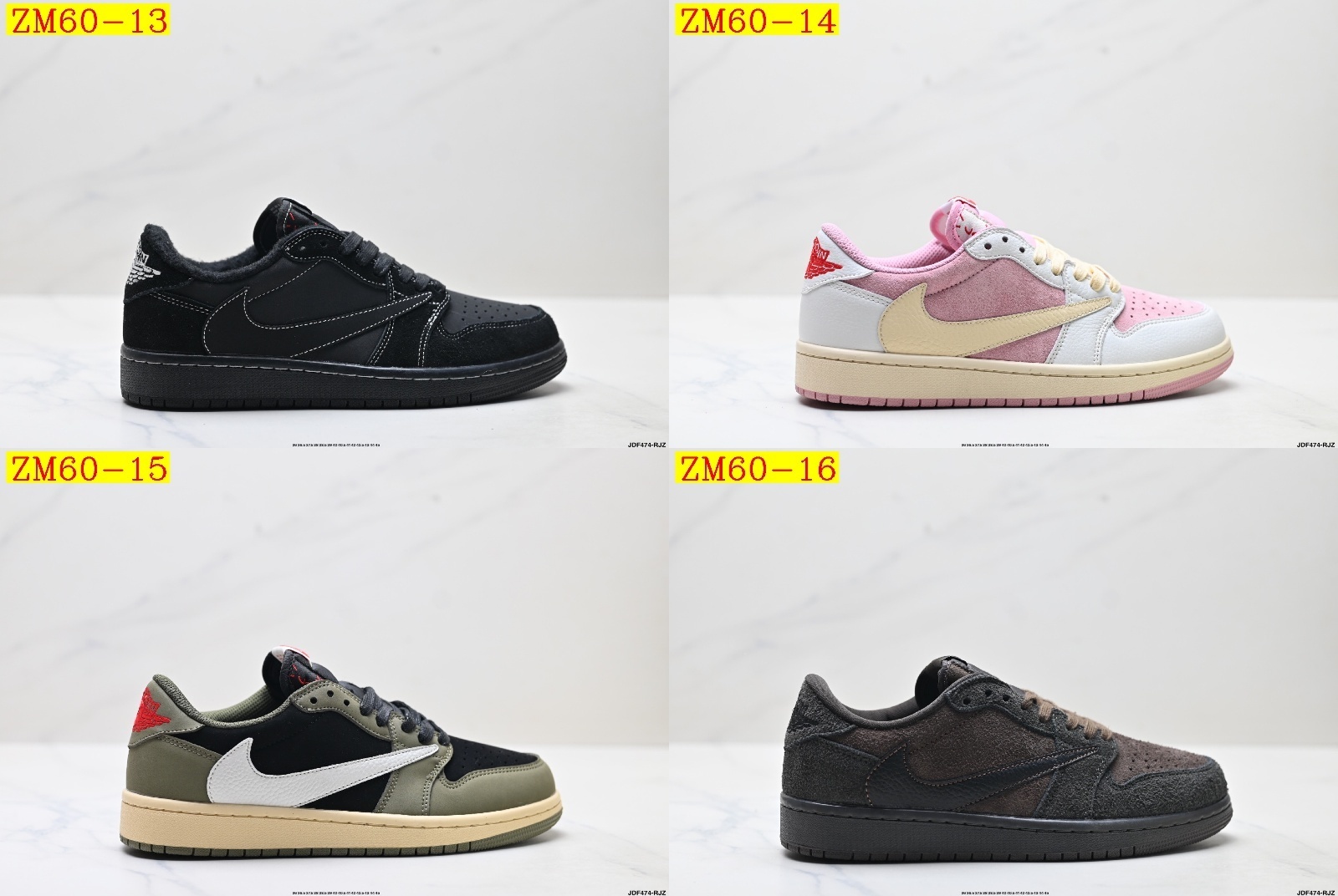 47$ Nike Air Jordan 1 x Travis Scott AJ1 size 36-45 half 526120 ZM60 gallery