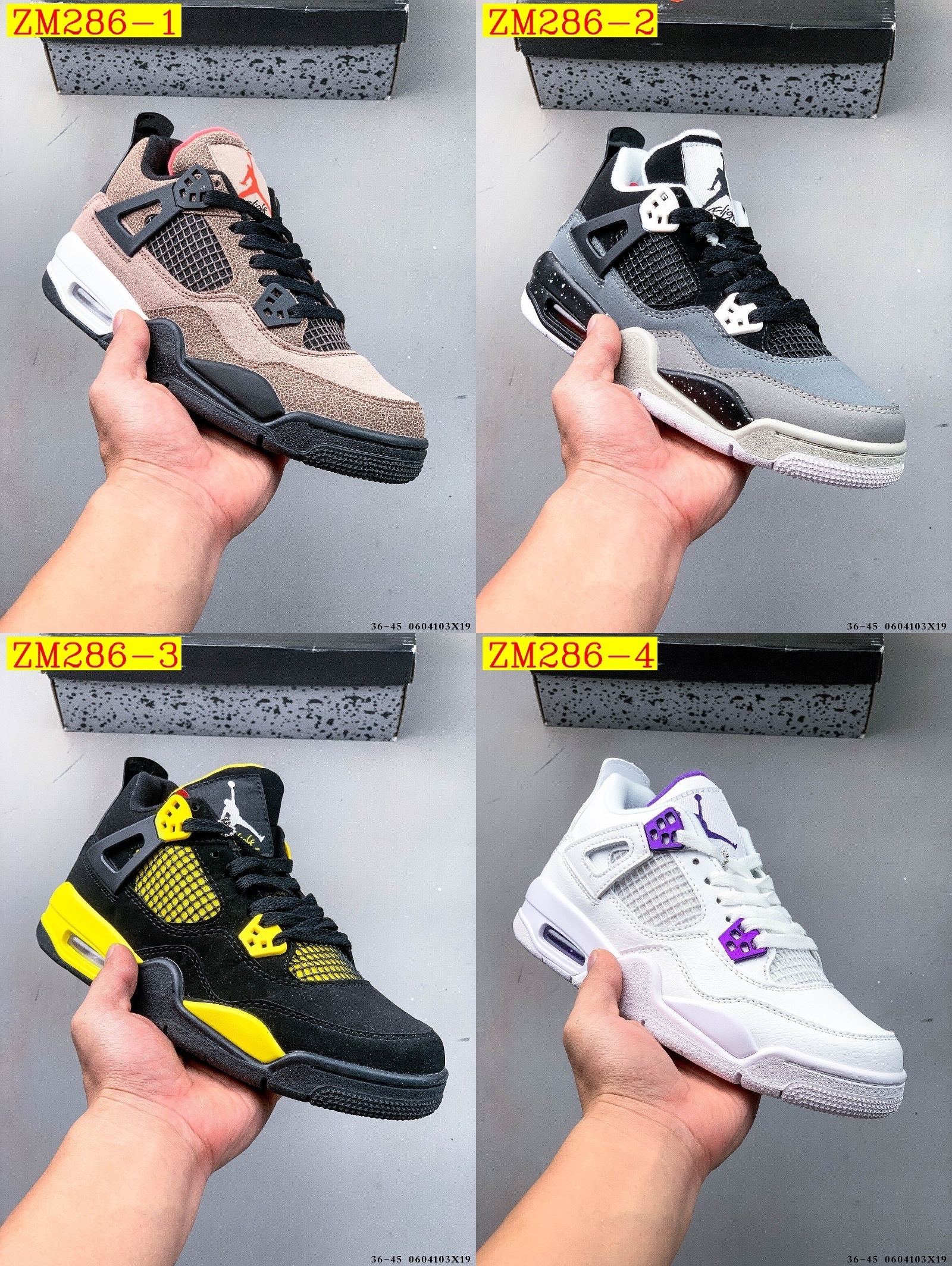 47$ Nike Air Jordan 4 AJ4 Size 36-45 718990 ZM286 gallery