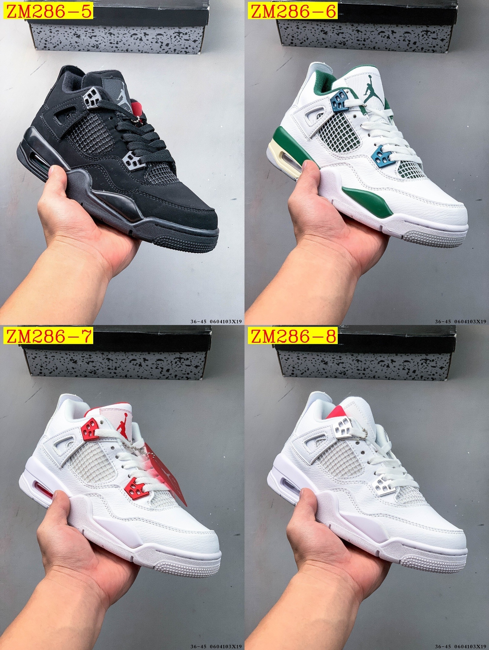 47$ Nike Air Jordan 4 AJ4 Size 36-45 718990 ZM286 gallery