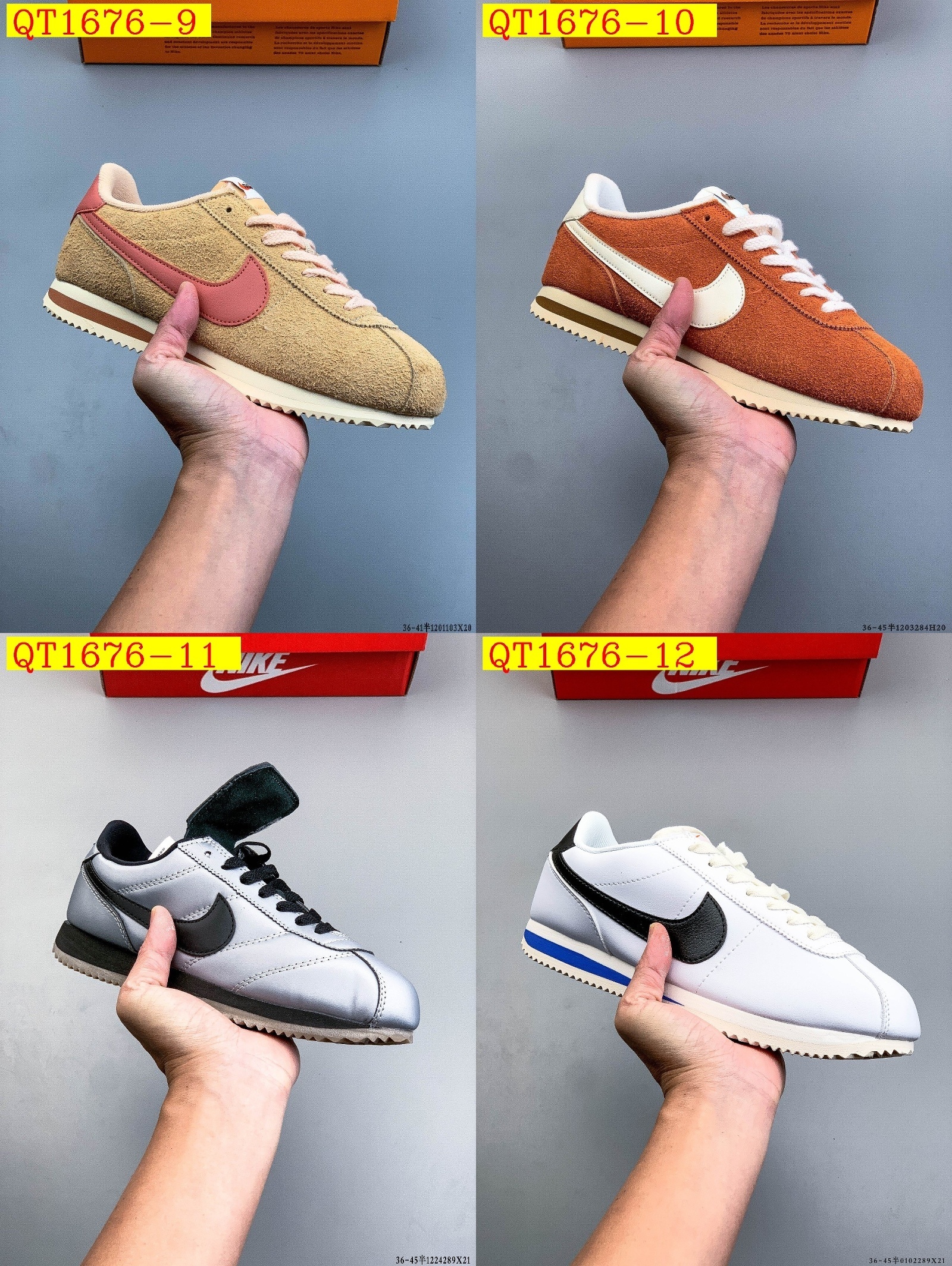 47$ Nike Classic Cortez Nylon Size 36-45 half 123250 QT1676 gallery