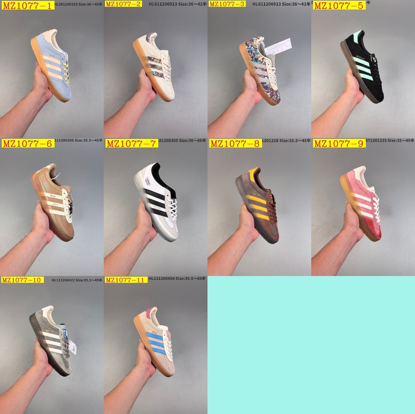 47$ Top Quality adidas Originals Gazelle Indoor size 36-42 half 821460 MZ1077 gallery