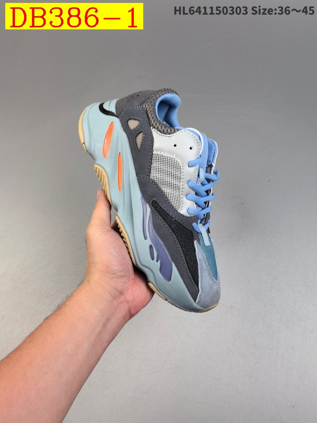 47$ dh Adidas YEEZY 700V2  Teal Blue size 36-45 42136034372 DB386 gallery