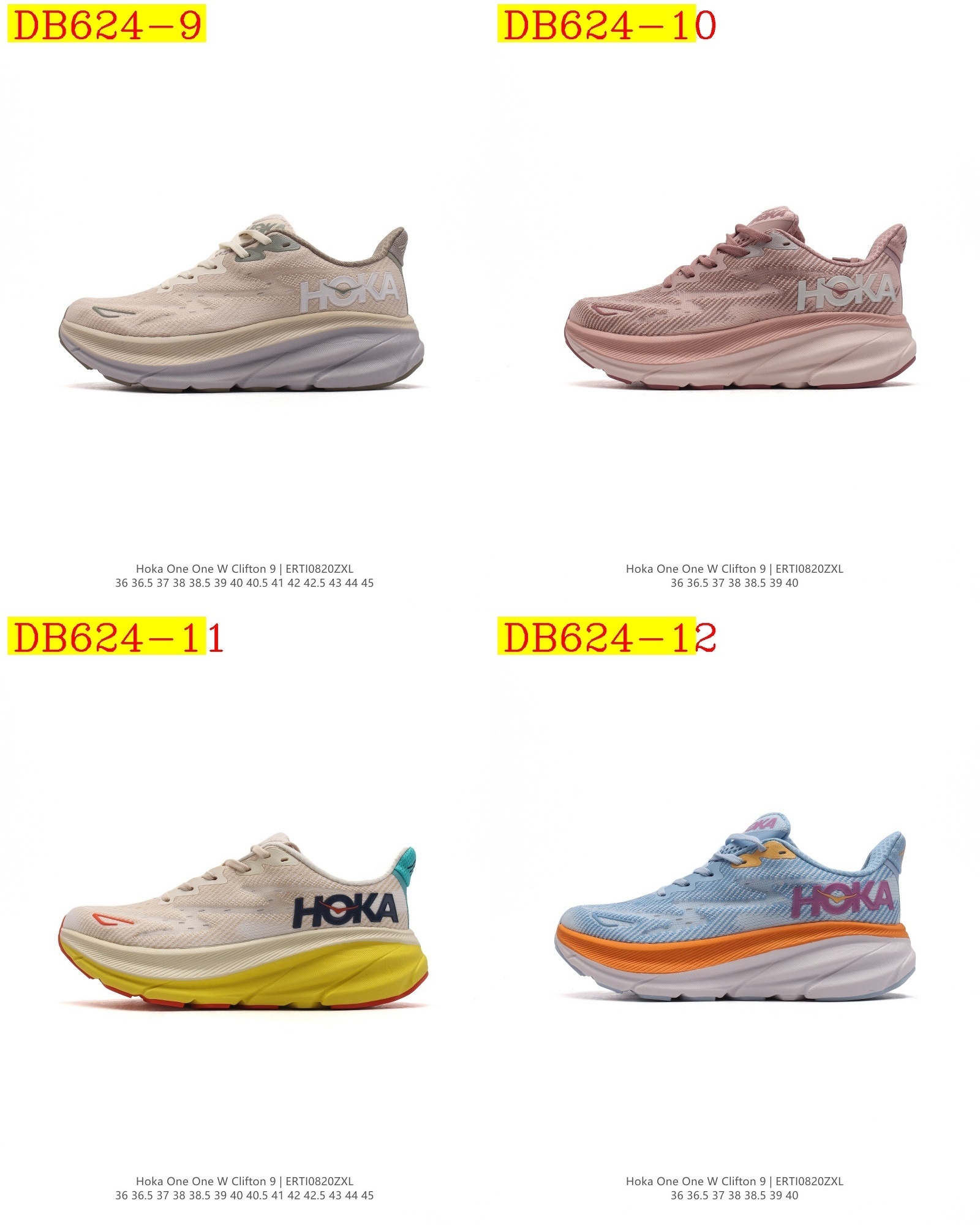 47$ new_dh HOKA ONE ONE size 36-45 52146034058 DB624 gallery