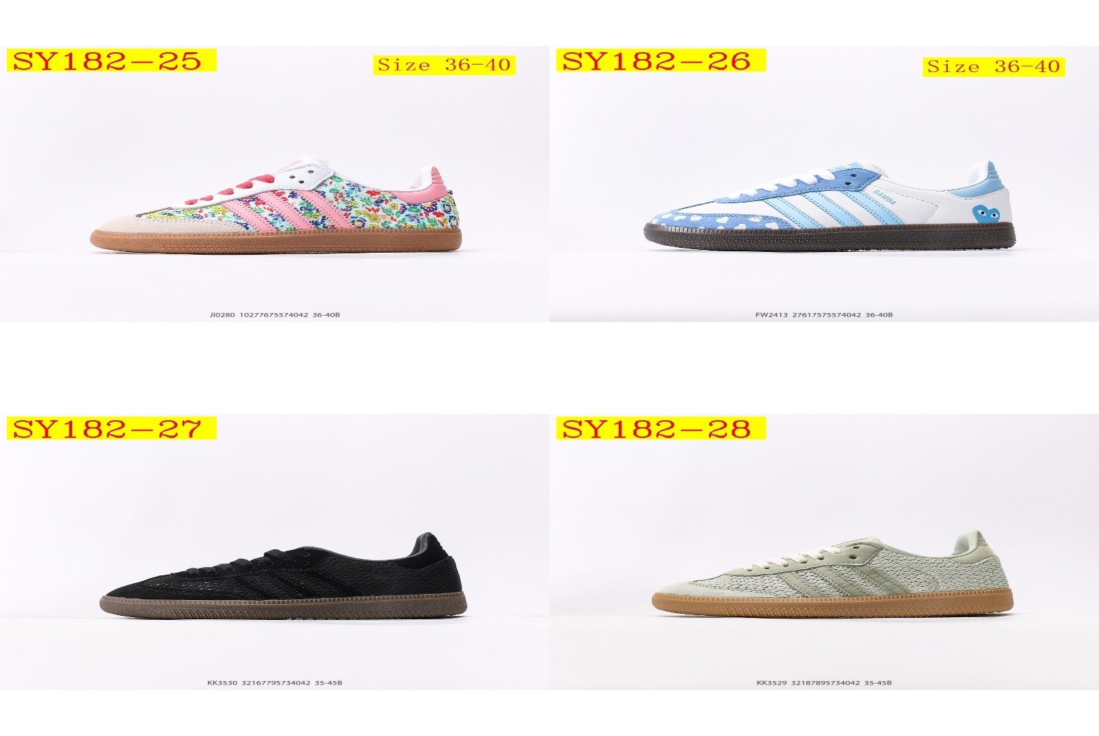 48$ Adidas Originals Samba Size 36-45 half  125430 SY182 gallery