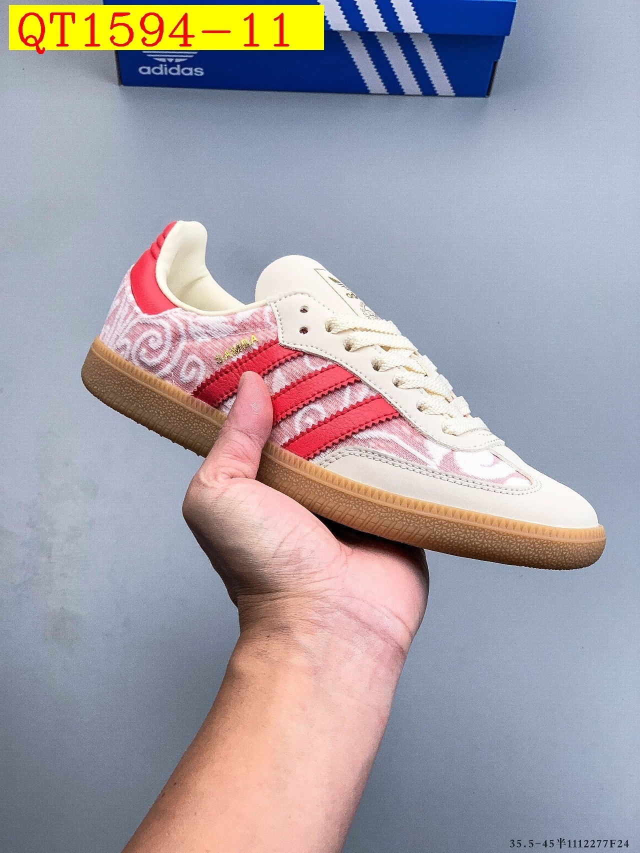 48$ Adidas Samba OG Size 36-45 half 429420 QT1594 gallery