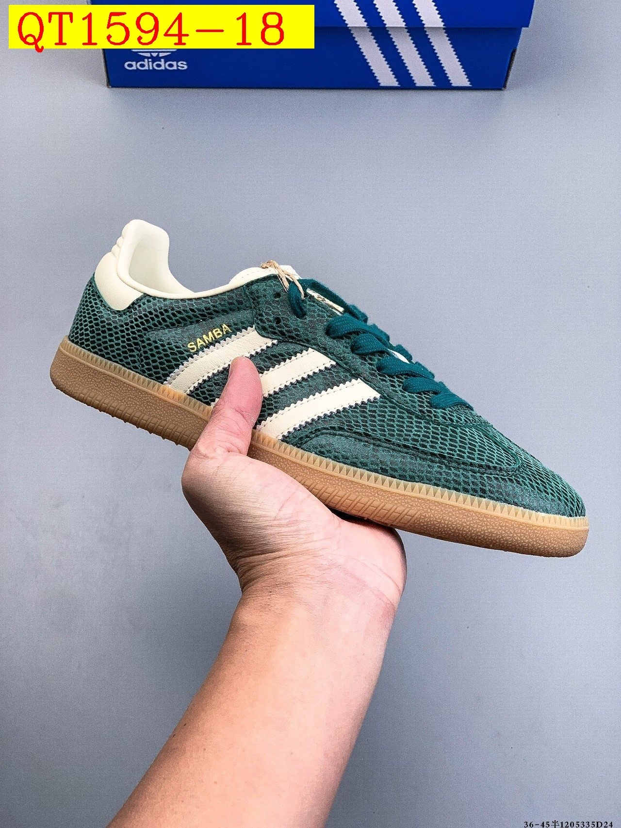 48$ Adidas Samba OG Size 36-45 half 429420 QT1594 gallery