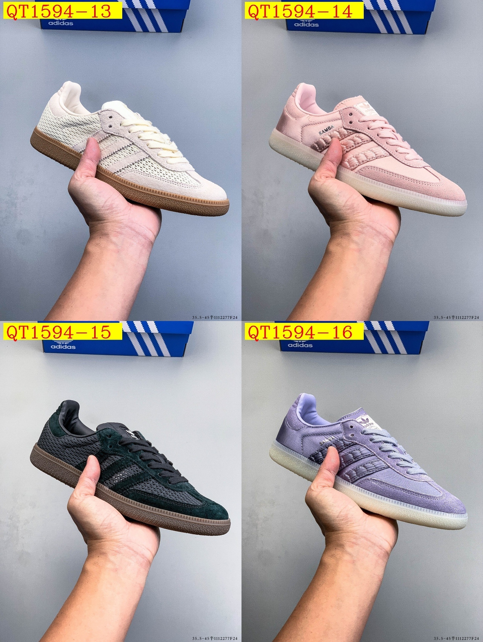 48$ Adidas Samba OG Size 36-45 half 429420 QT1594 gallery